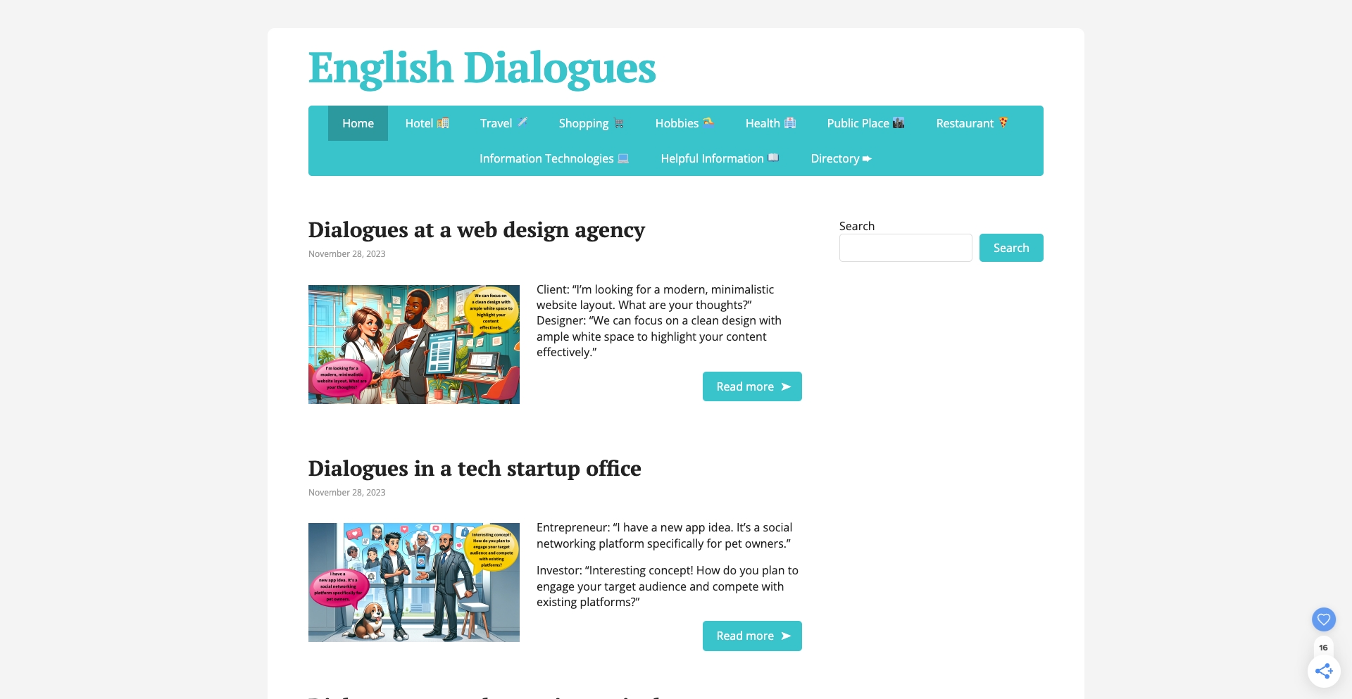 Englishdialogues content programmatic SEO template - 325 monthly traffic