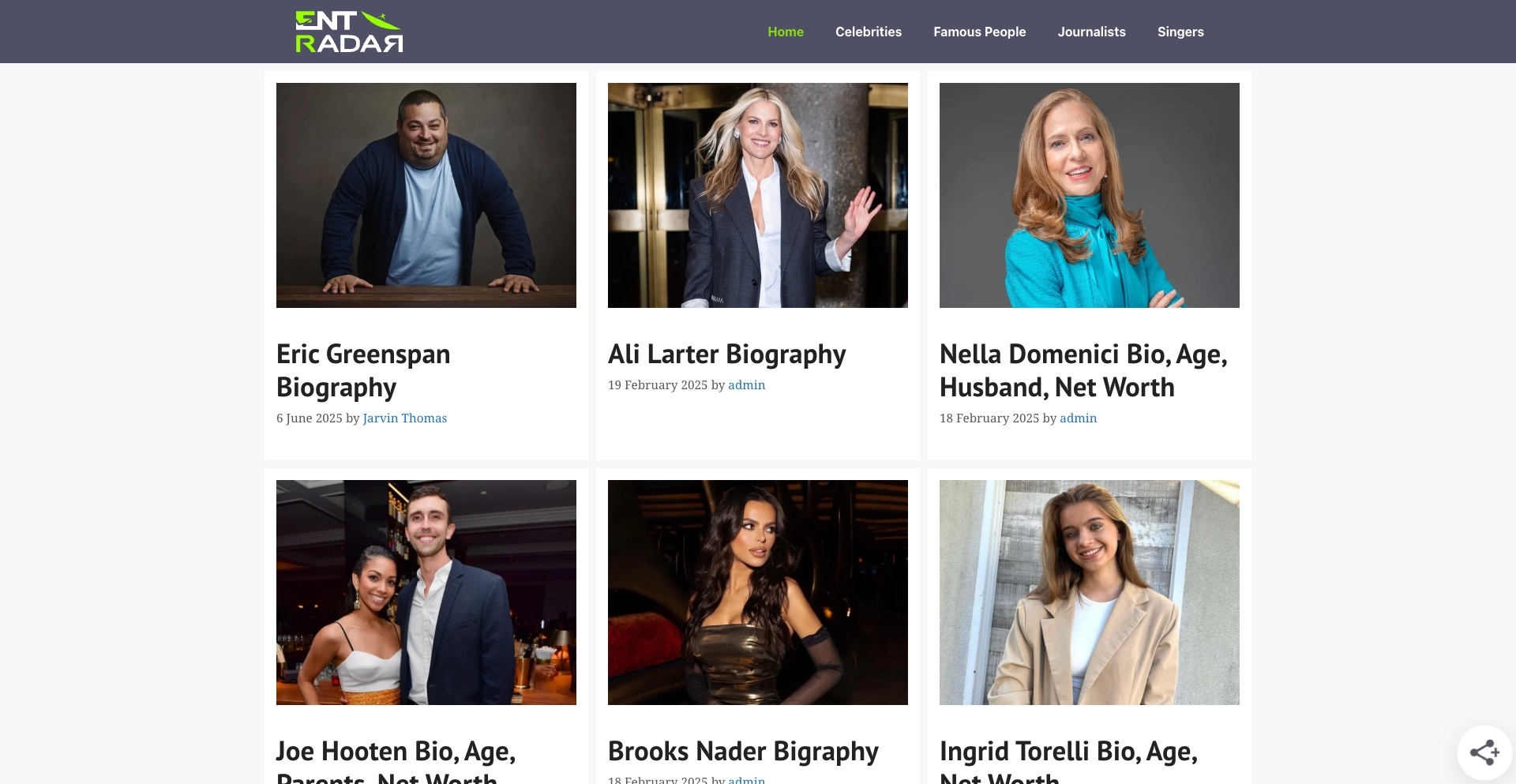 Entradar entity-database programmatic SEO template - 1357 monthly traffic