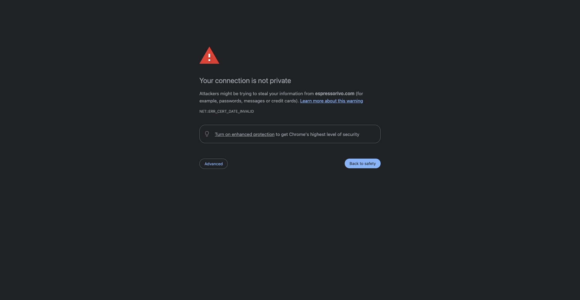 Espressorivo content programmatic SEO template - 0 monthly traffic
