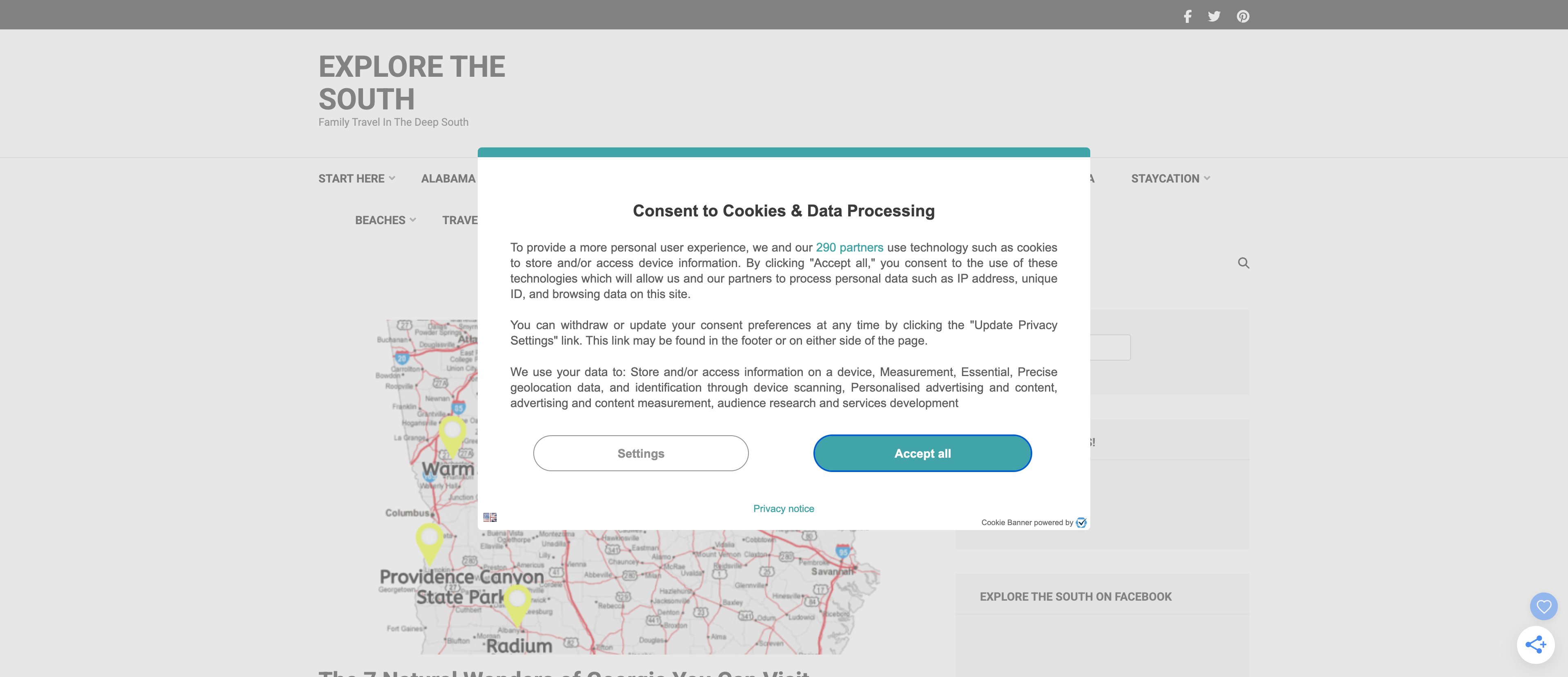 explorethesouth.org template