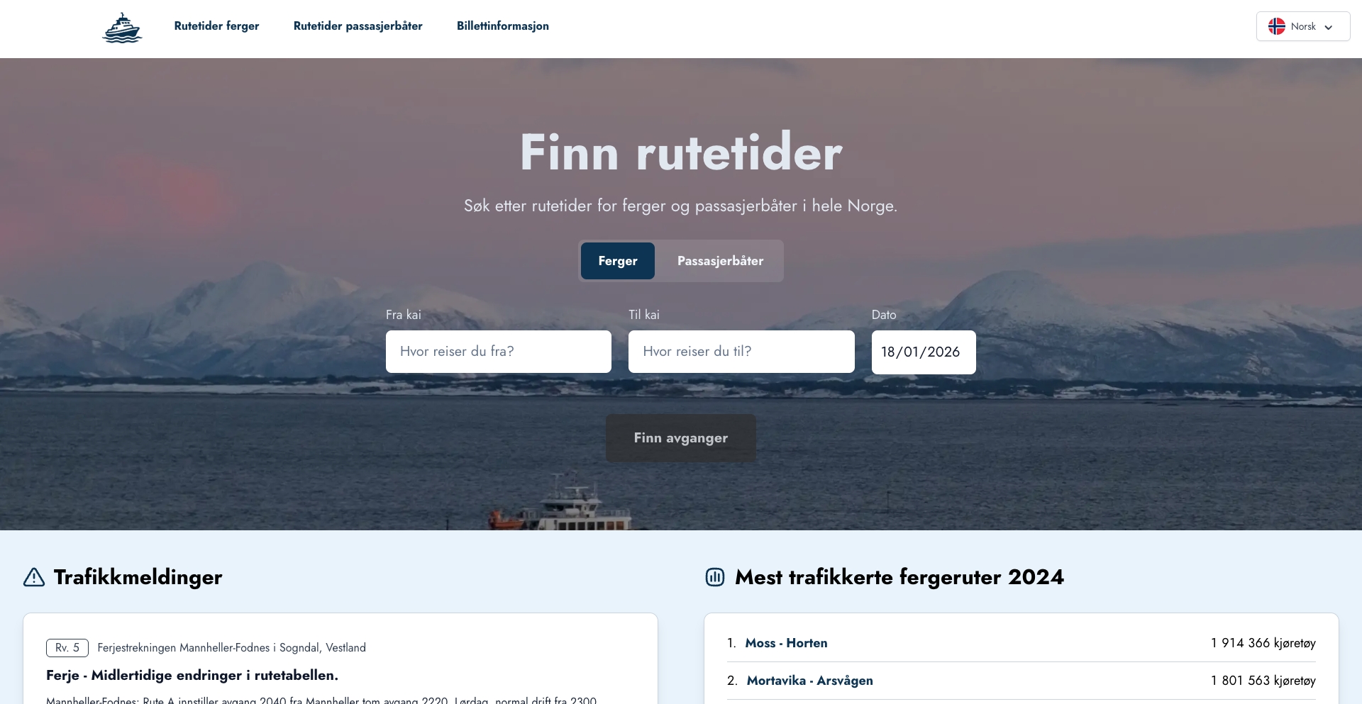 Fergeruter content programmatic SEO template - 0 monthly traffic