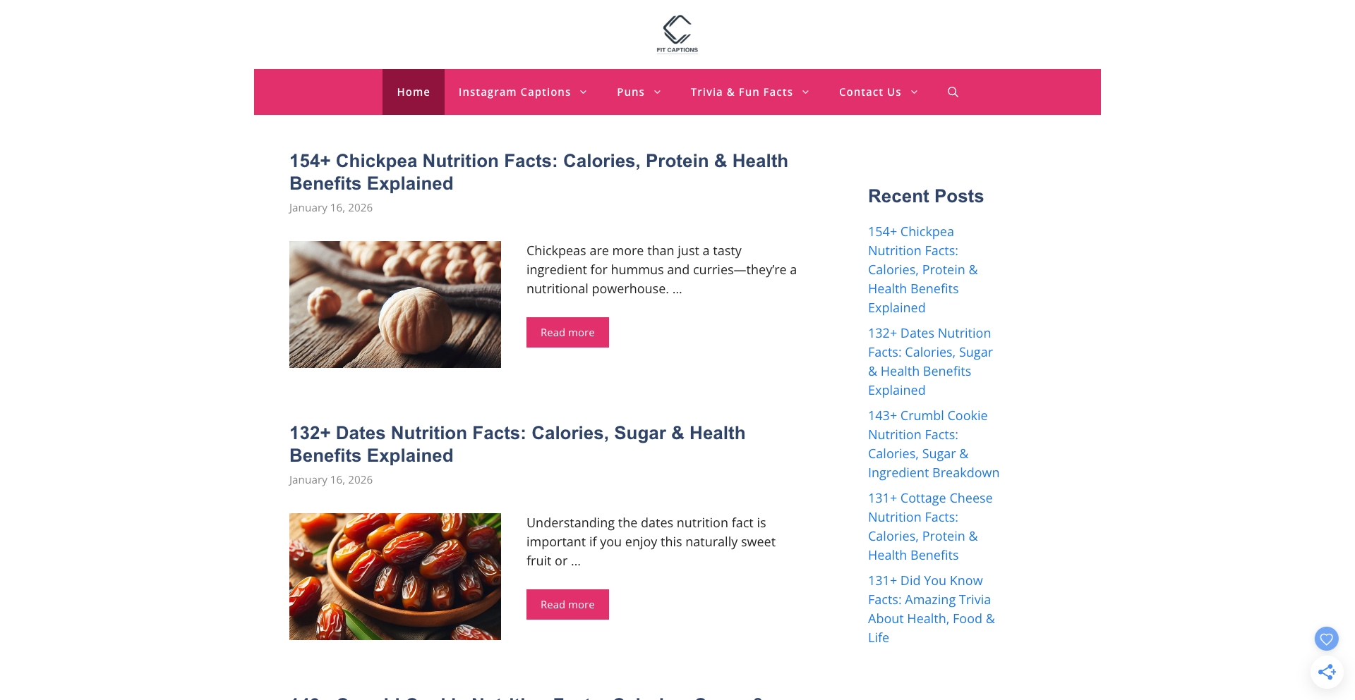 Fitcaptions template programmatic SEO template - 403 monthly traffic