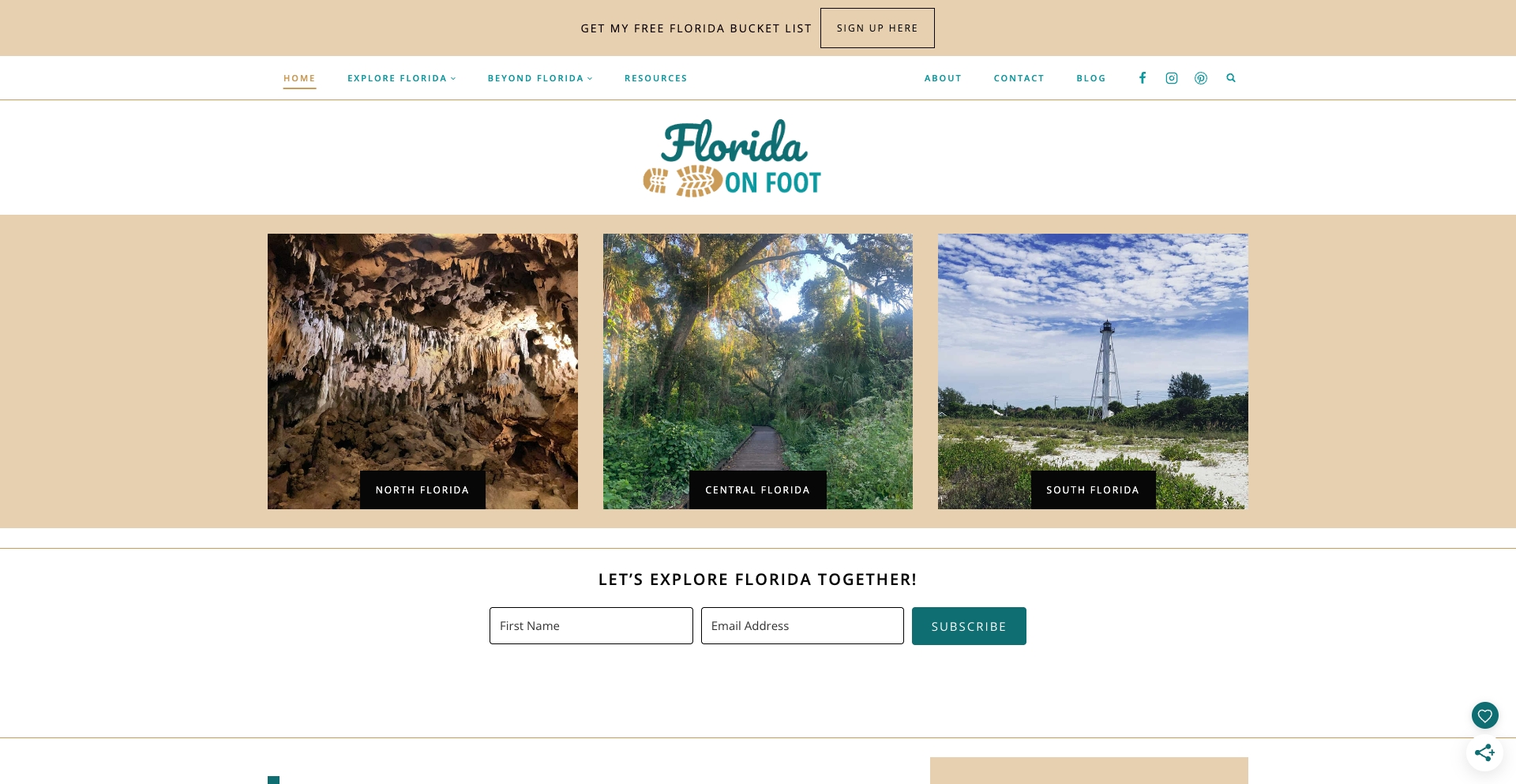 Floridaonfoot content programmatic SEO template - 474 monthly traffic