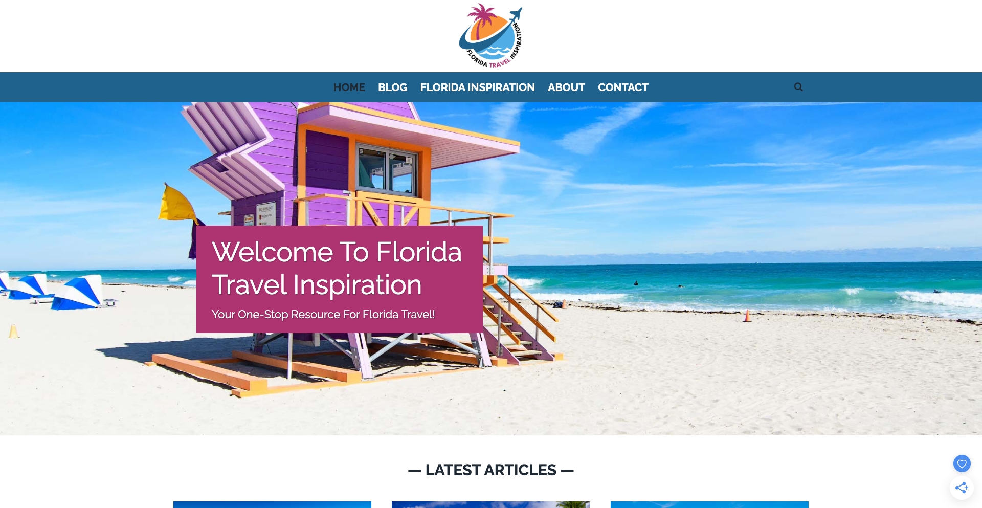 Floridatravelinspiration content programmatic SEO template - 0 monthly traffic