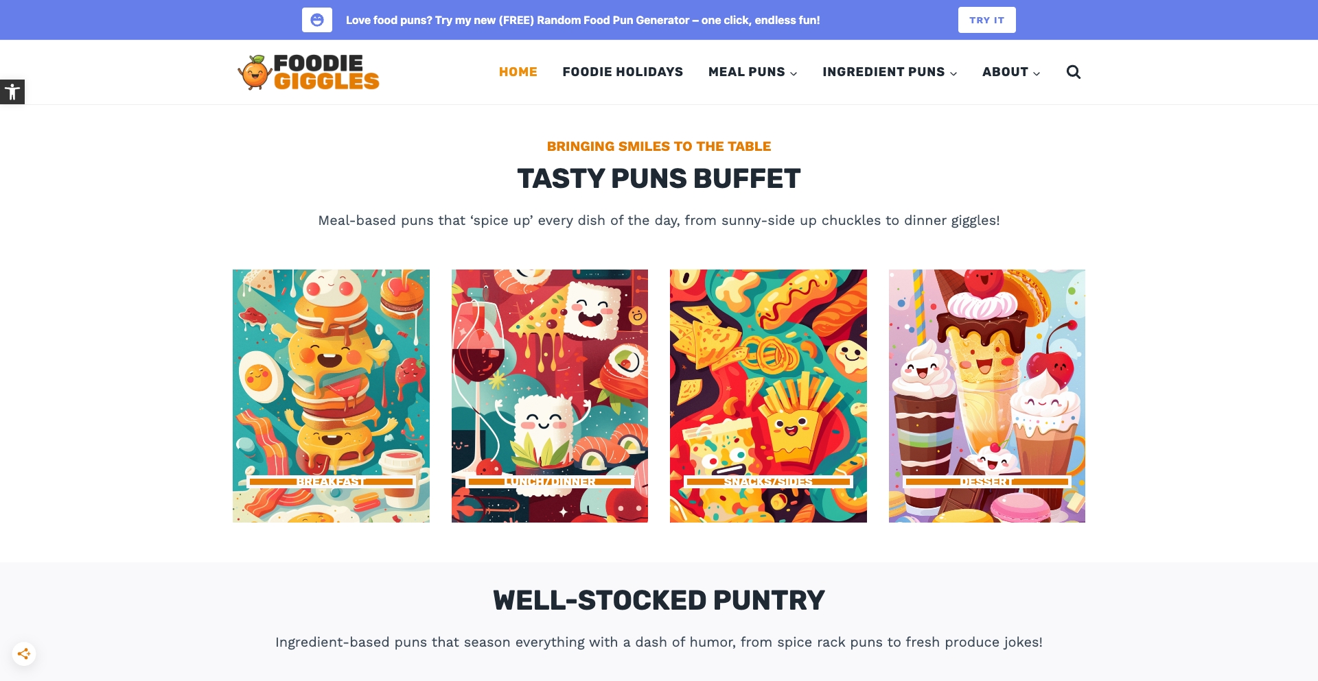 Foodiegiggles calculator-tool programmatic SEO template - 5455 monthly traffic