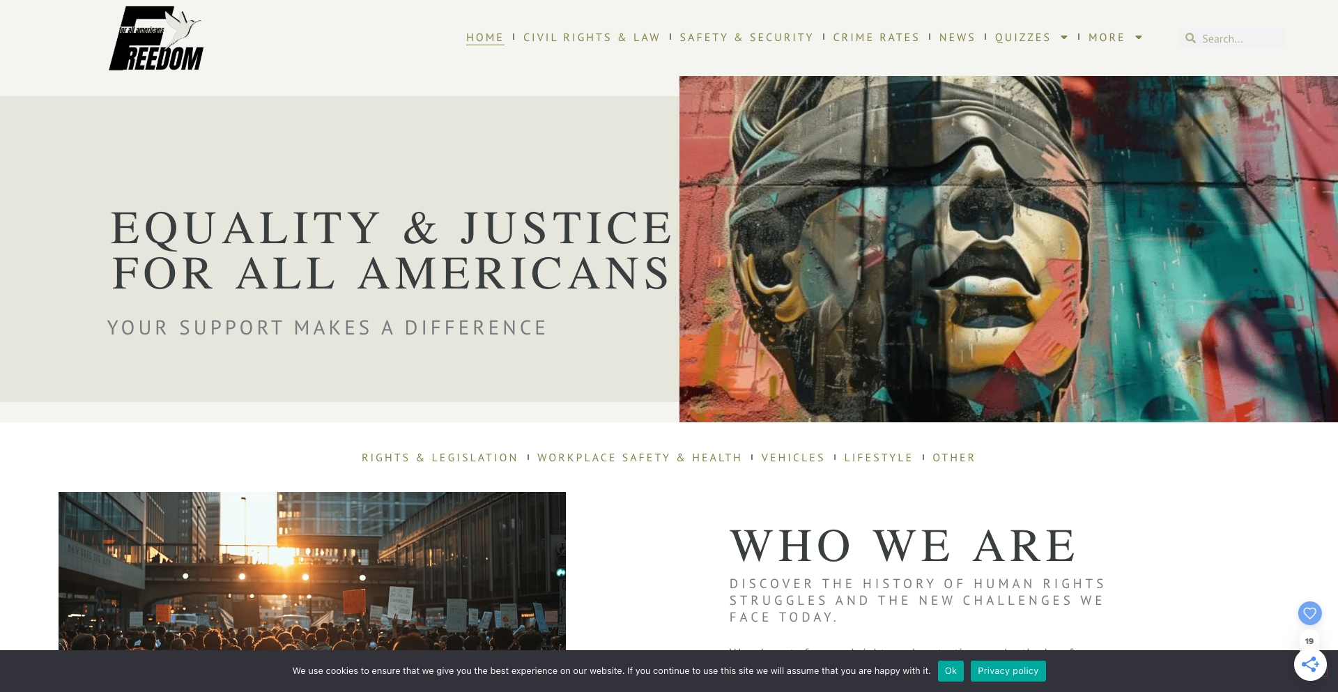 Freedom For All Americans state-policy programmatic SEO template - 711852 monthly traffic