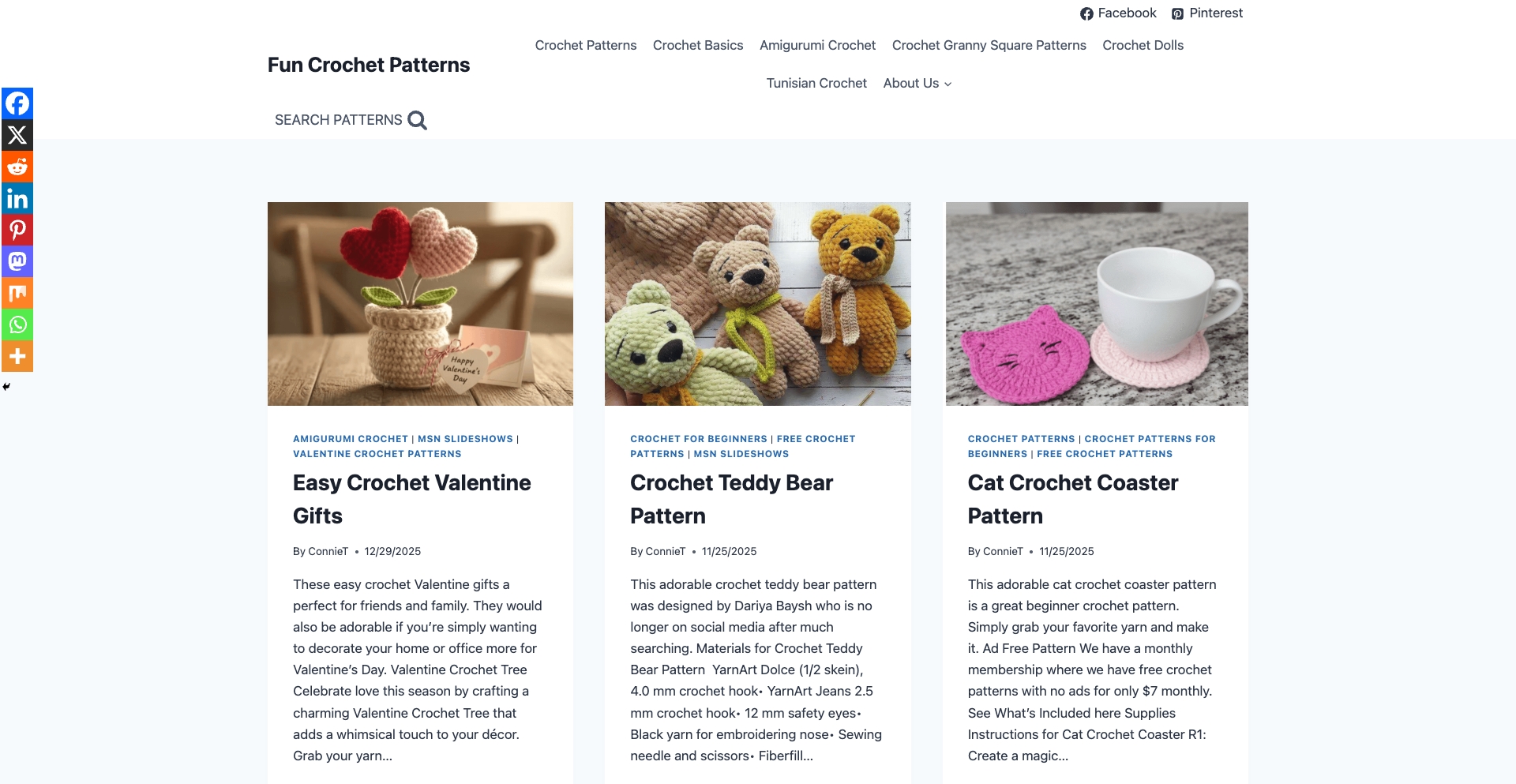 Fun Crochet Patterns template programmatic SEO template - 387 monthly traffic