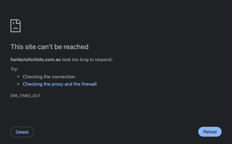 Funfactsforkidscomau content programmatic SEO template - 0 monthly traffic