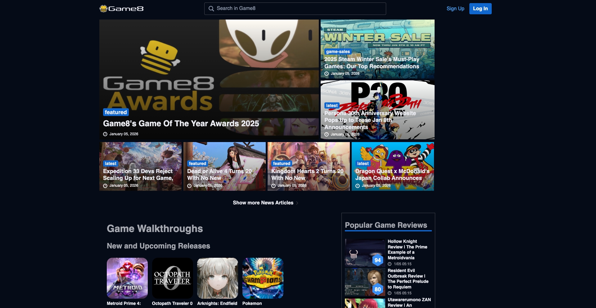 Game8.co ai-generated programmatic SEO template - 100K+ monthly traffic