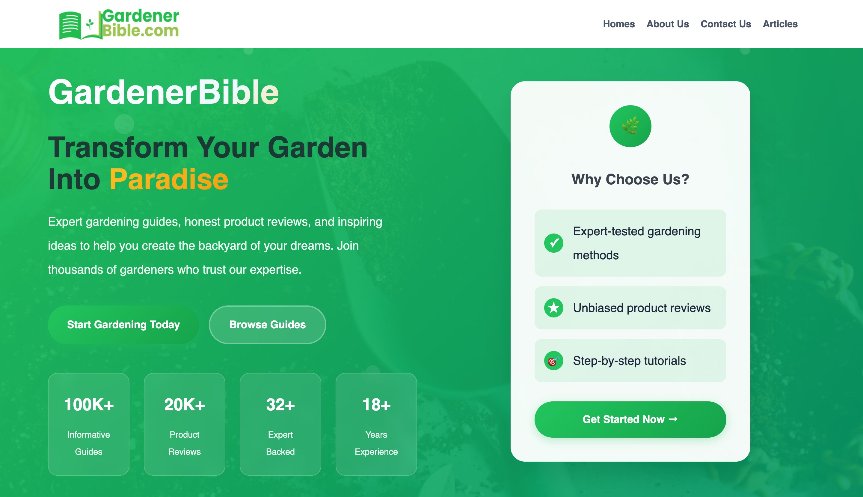 Gardener Bible question-template programmatic SEO template - 0 monthly traffic