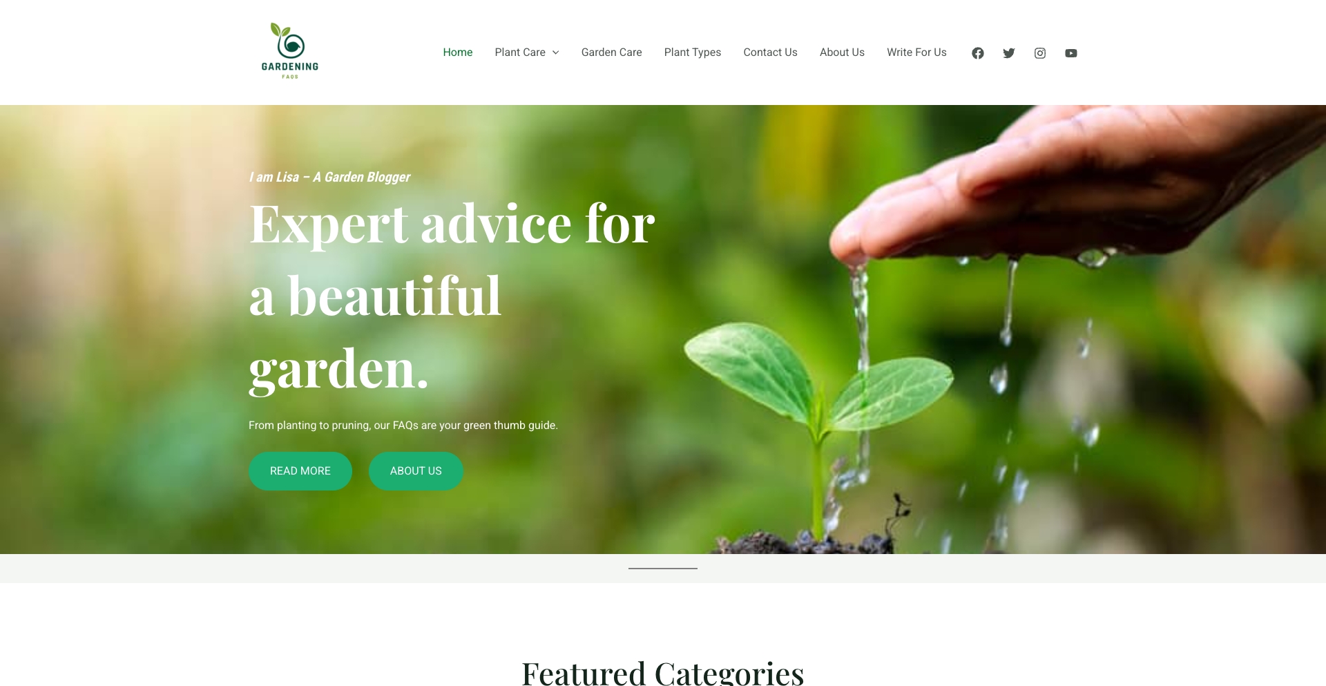 Gardening FAQs design-template programmatic SEO template - 0 monthly traffic