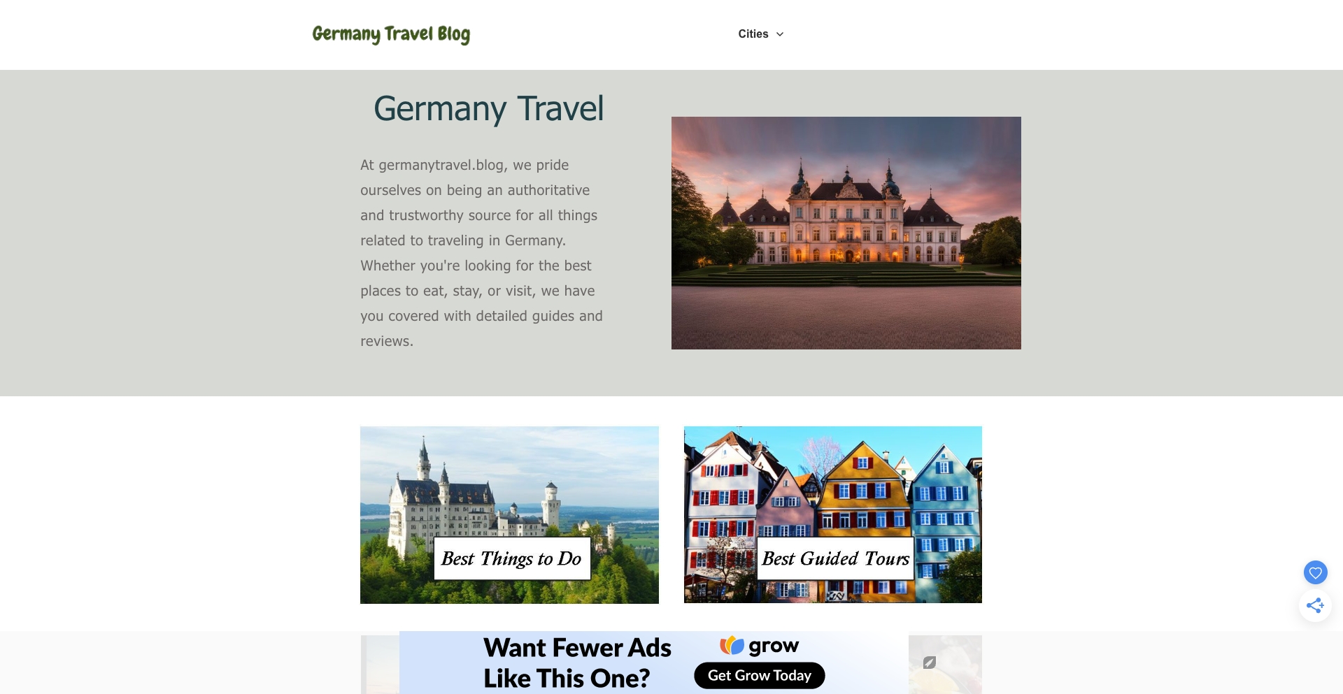 Germanytravel content programmatic SEO template - 0 monthly traffic