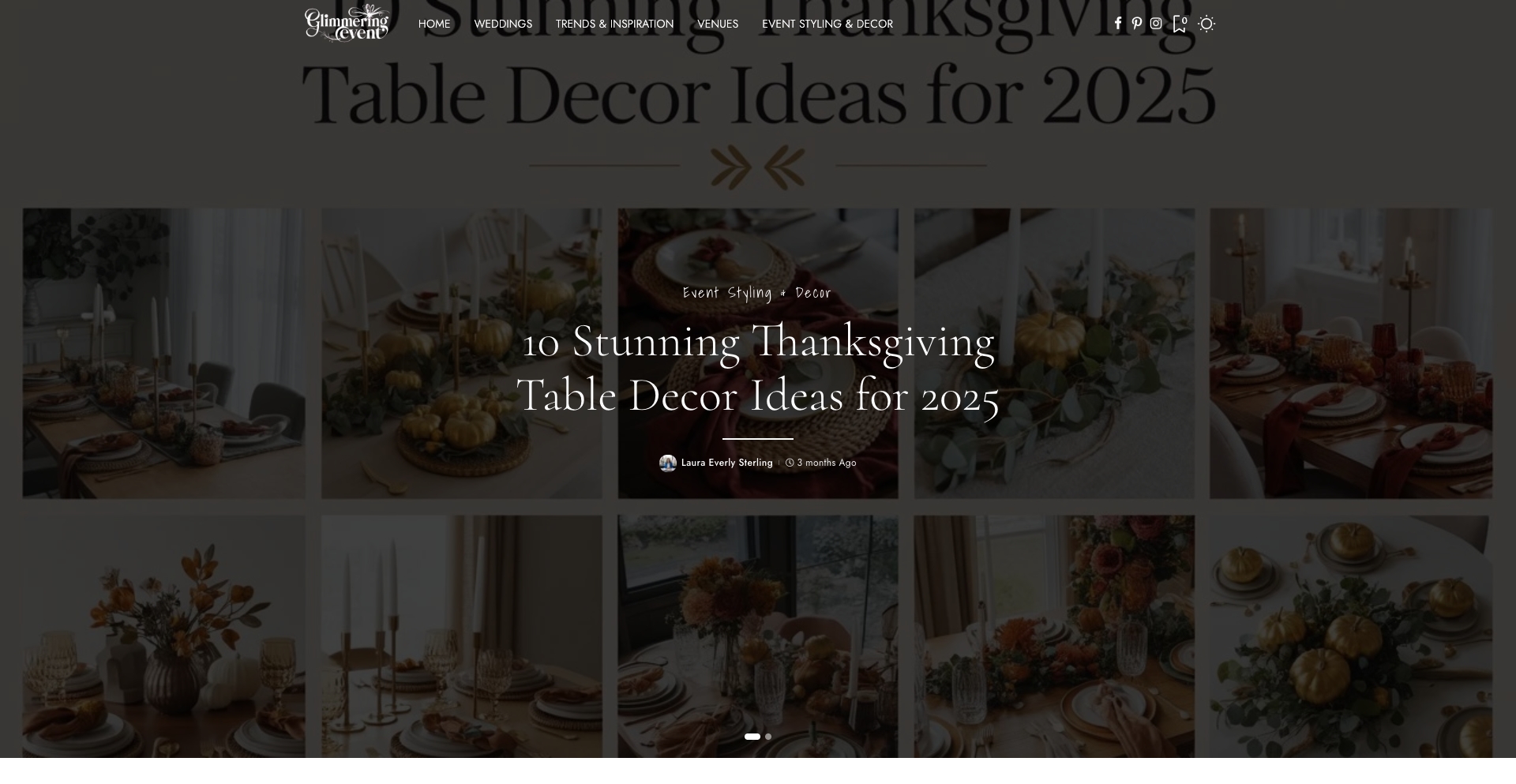 Glimmeringevents content programmatic SEO template - 12 monthly traffic