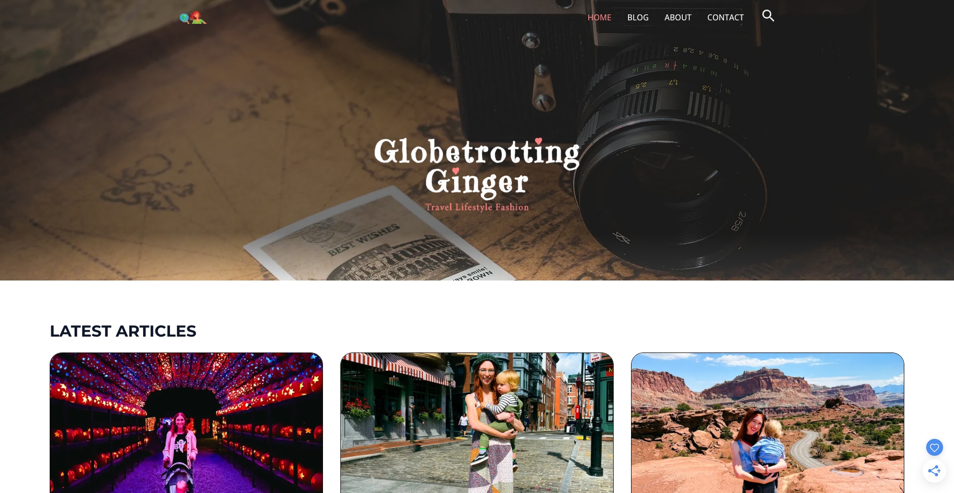 Globetrotting Ginger Travel location-template programmatic SEO template - 182 monthly traffic