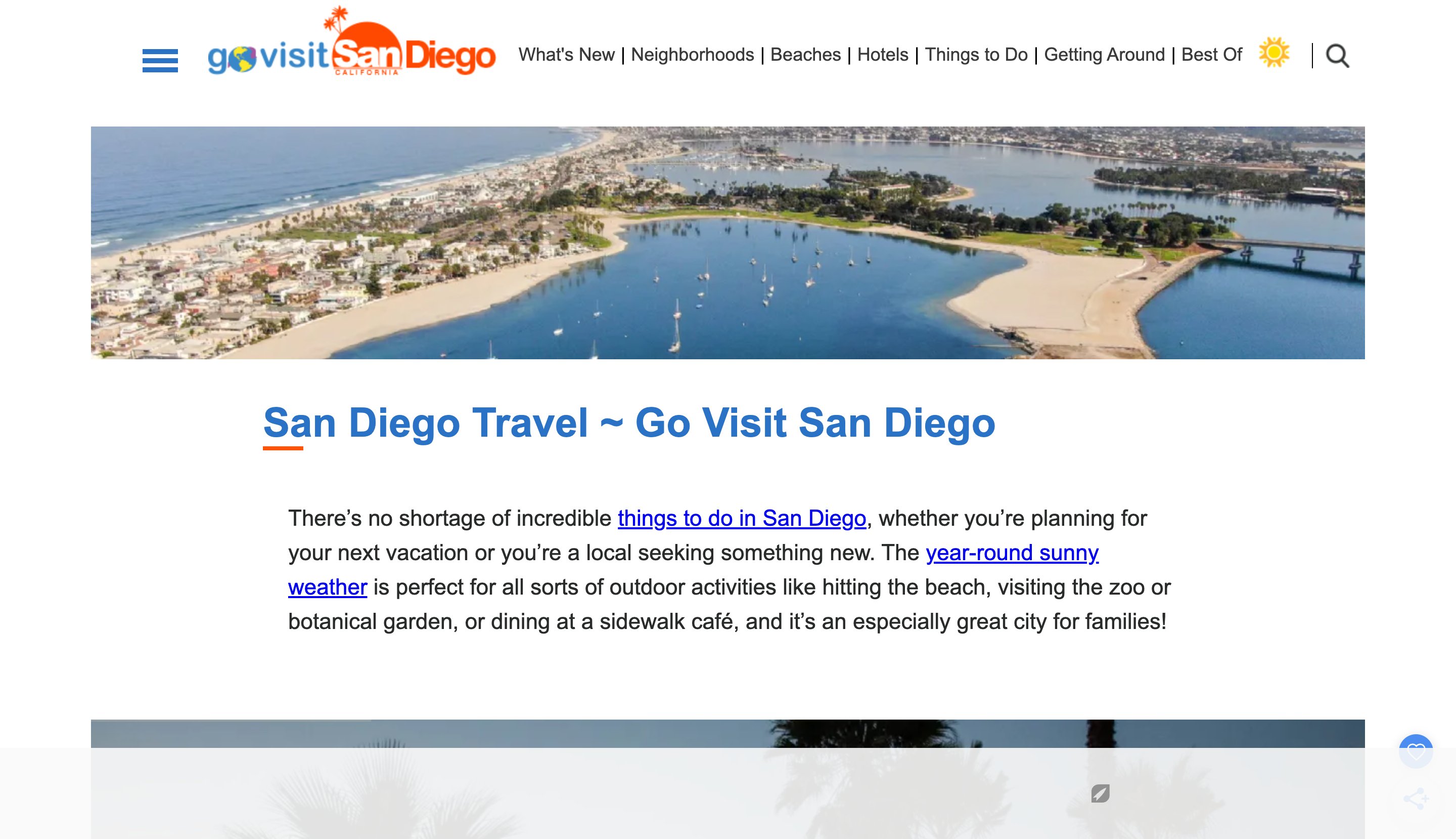 Govisitsandiego content programmatic SEO template - 5098 monthly traffic