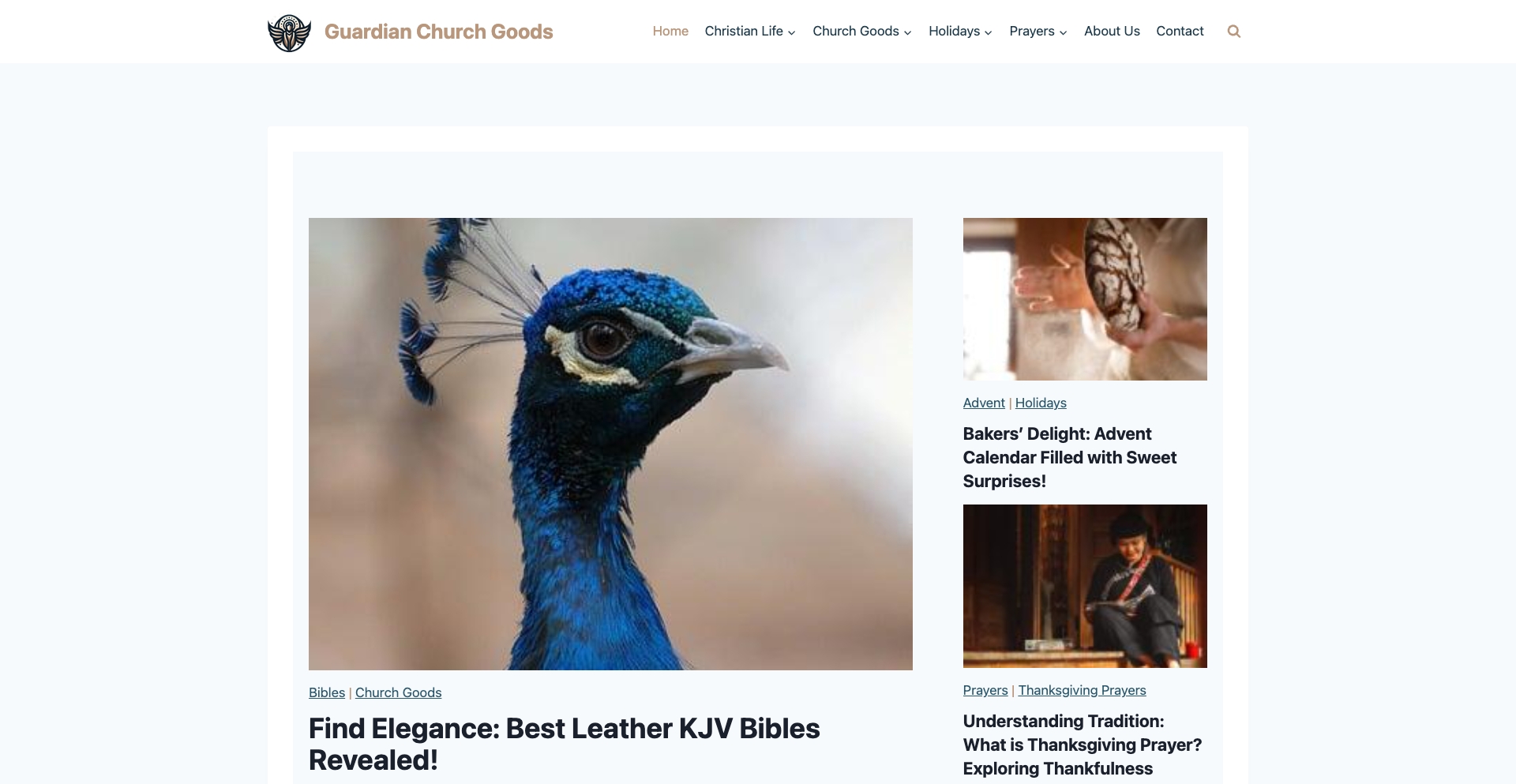 Guardianchurchgoodscom content programmatic SEO template - 0 monthly traffic
