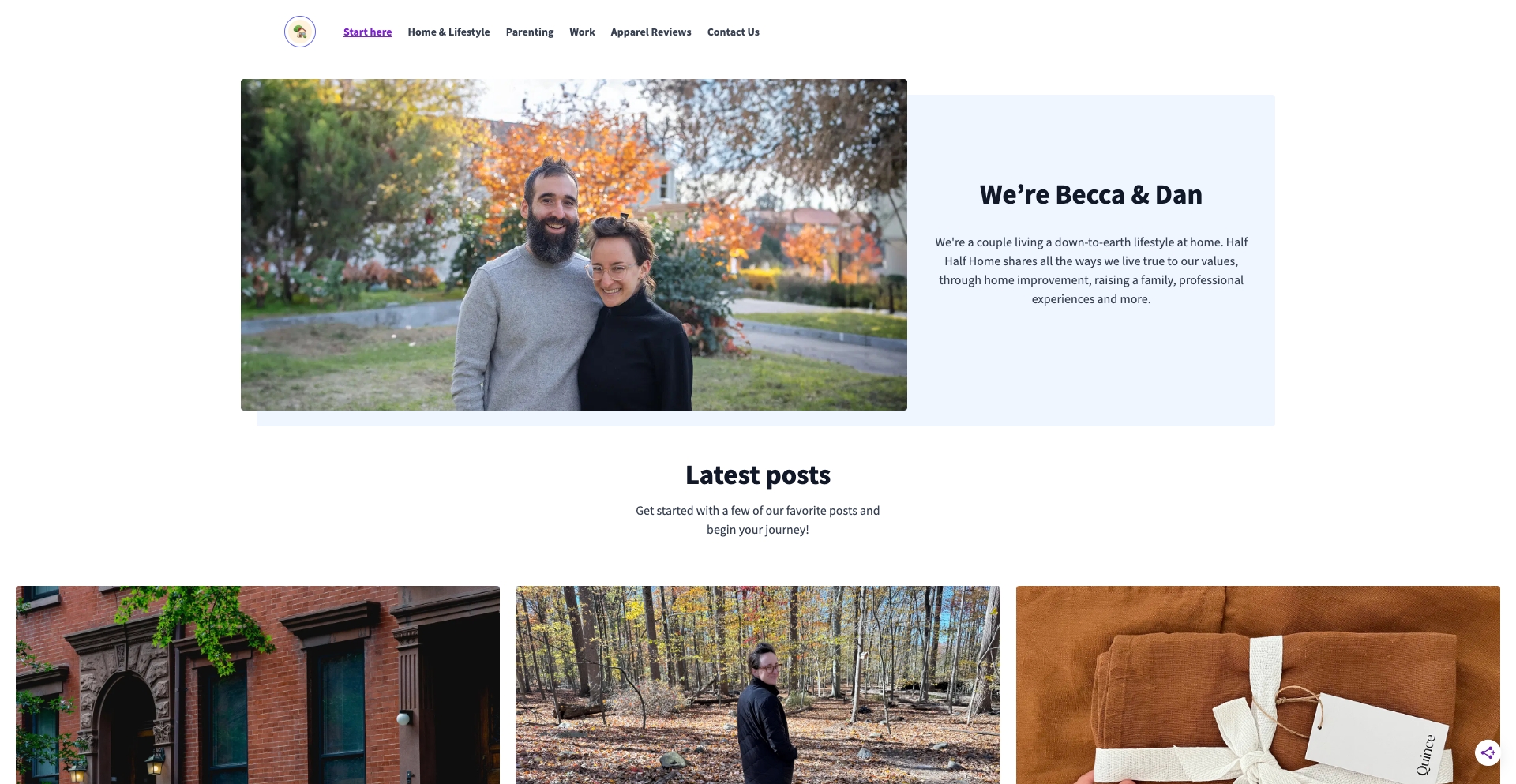 Half Half Home | Lifestyle, Parenting, House & Home template programmatic SEO template - 6417 monthly traffic