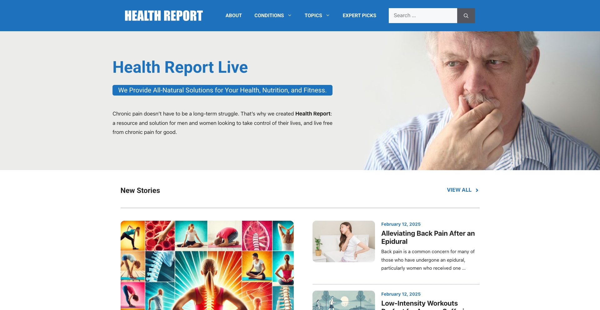 Health Report Live category-taxonomy programmatic SEO template - 0 monthly traffic