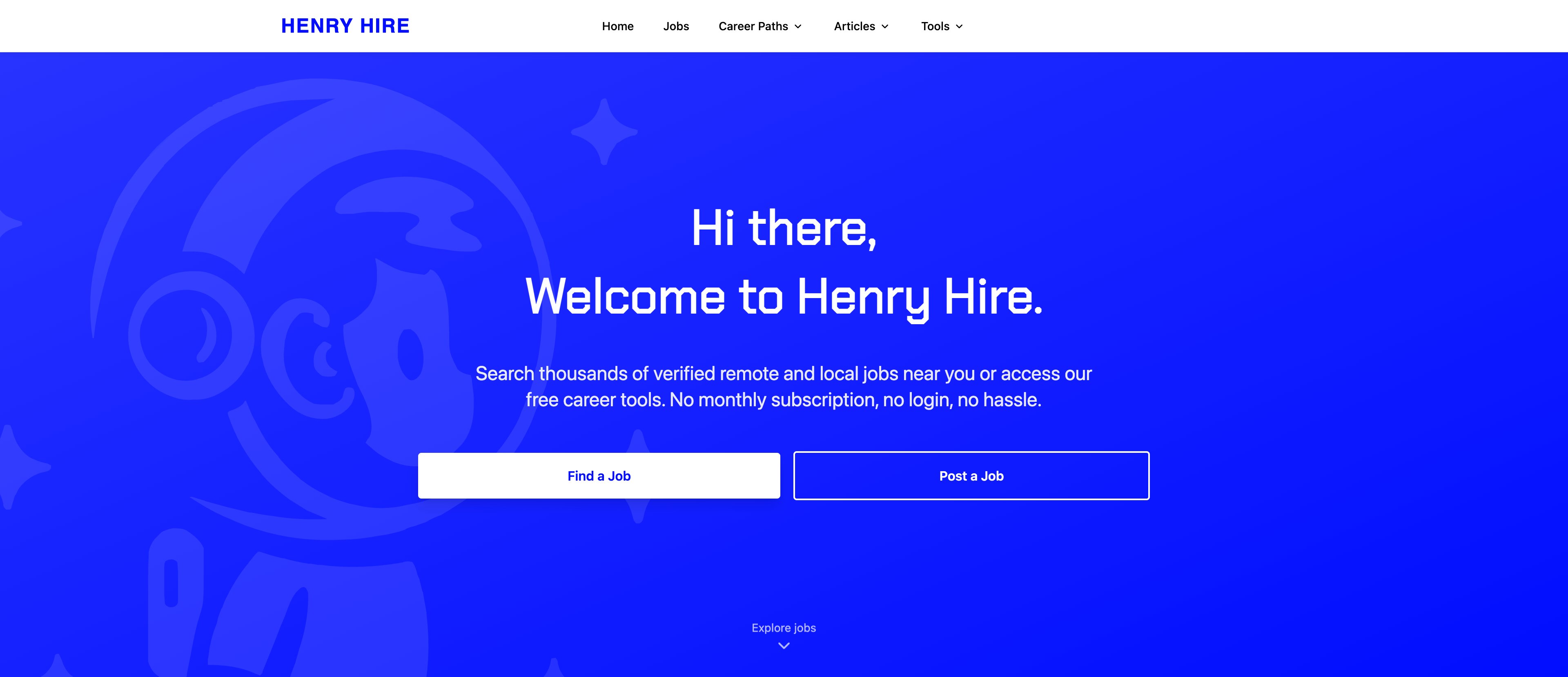 Henryhire location-template programmatic SEO template - 419 monthly traffic