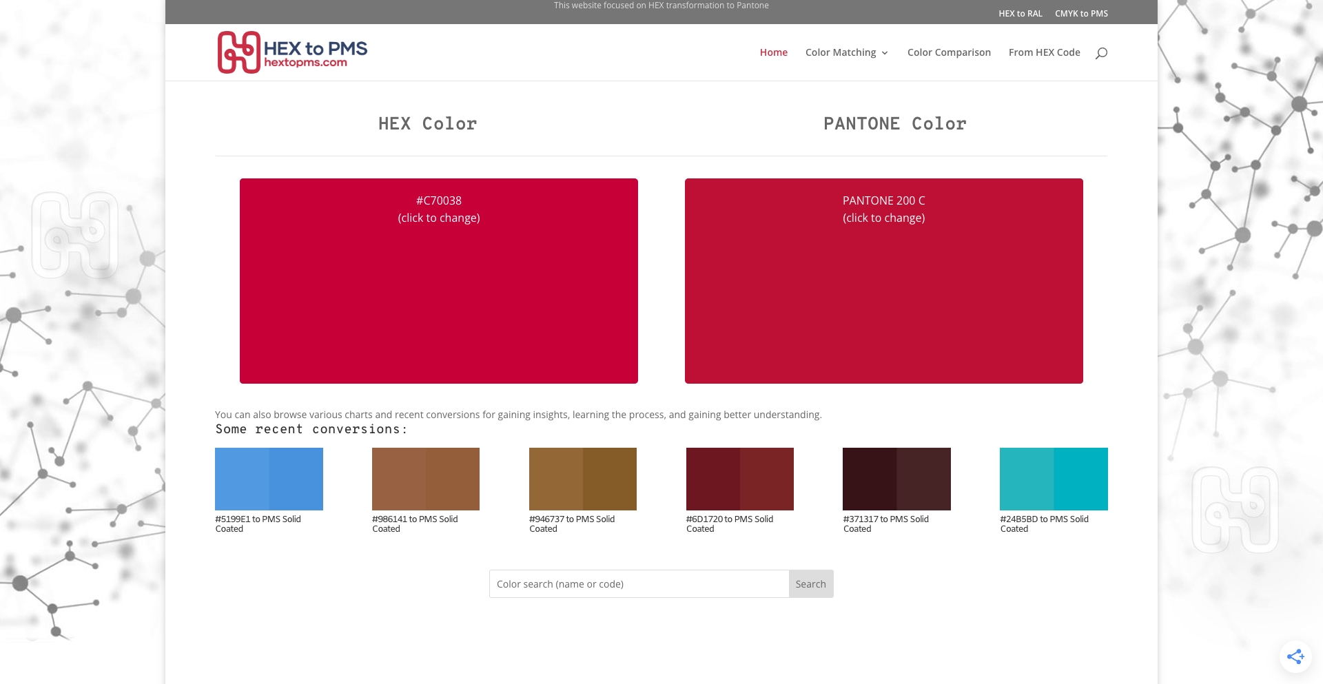 hextopms.com location-data programmatic SEO template - 10K+ monthly traffic