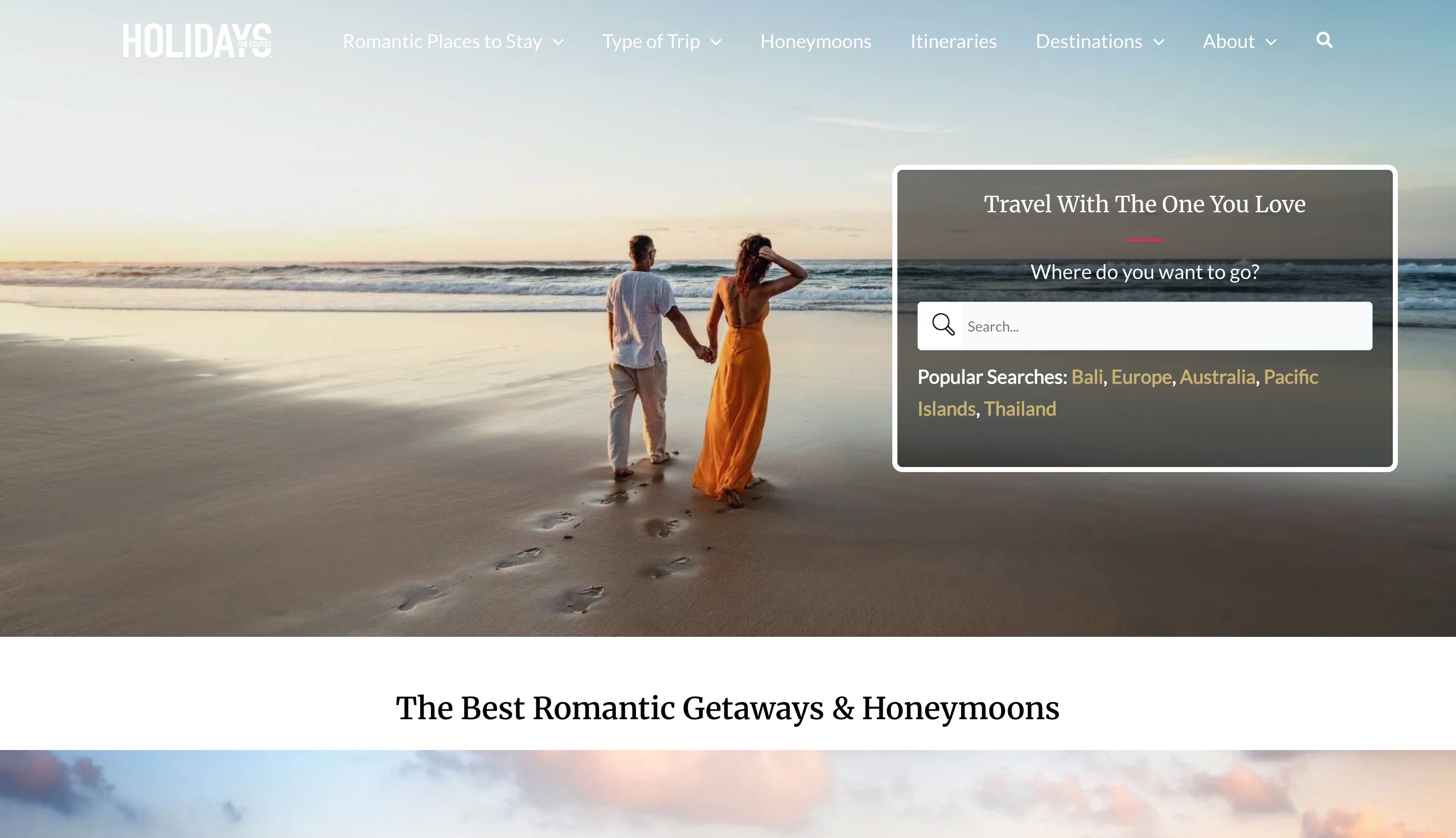 Holidays For Couples location-taxonomy programmatic SEO template - 4K monthly traffic