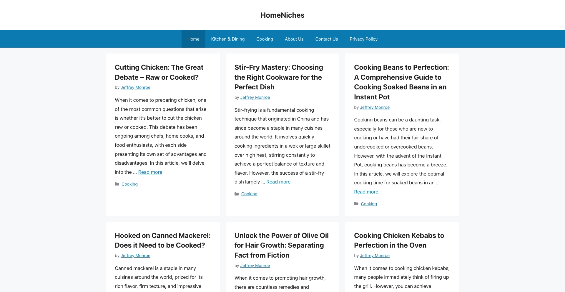 homeniches.com location-data programmatic SEO template - 10K+ monthly traffic