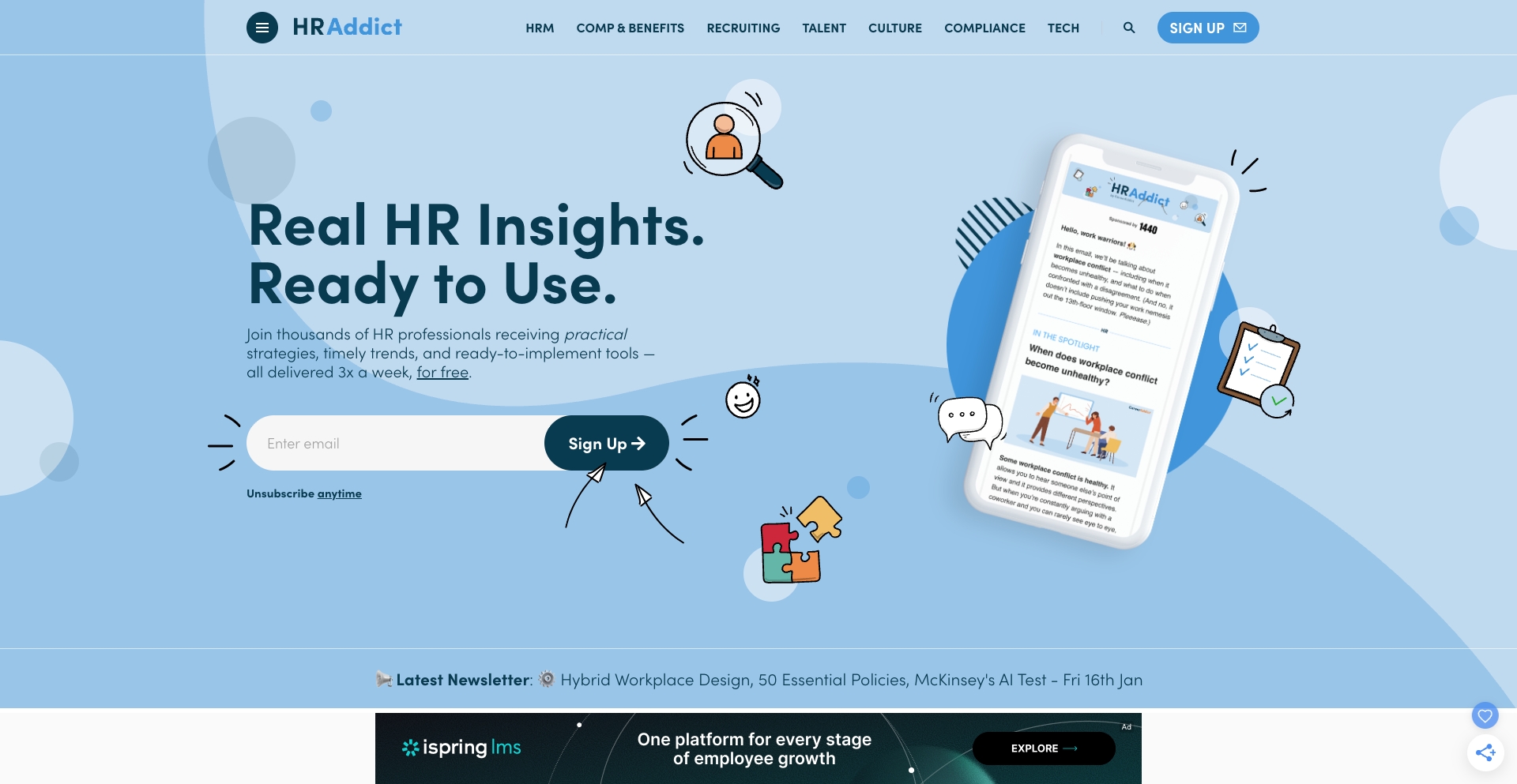 HRAddict — HR Wisdom & Insights For Pros template programmatic SEO template - 1128 monthly traffic
