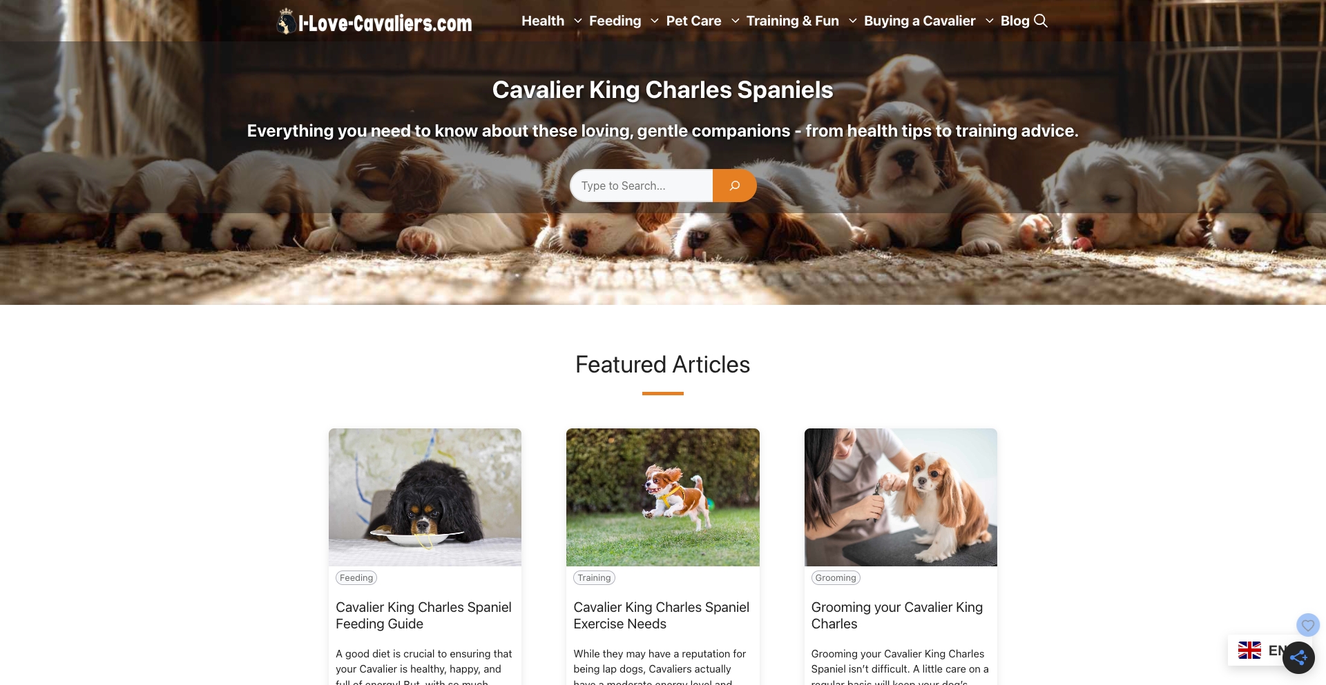 i-love-cavaliers.com location-data programmatic SEO template - 10K+ monthly traffic