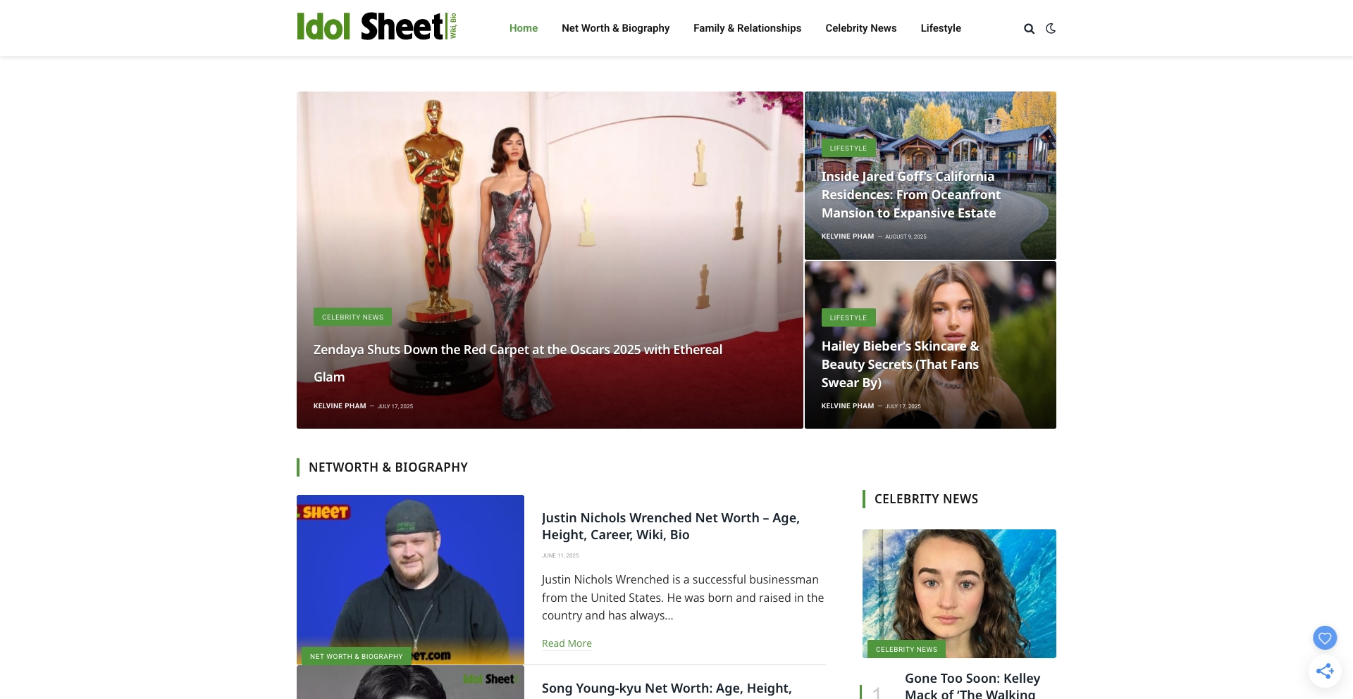 idolsheet.com location-data programmatic SEO template - 10K+ monthly traffic