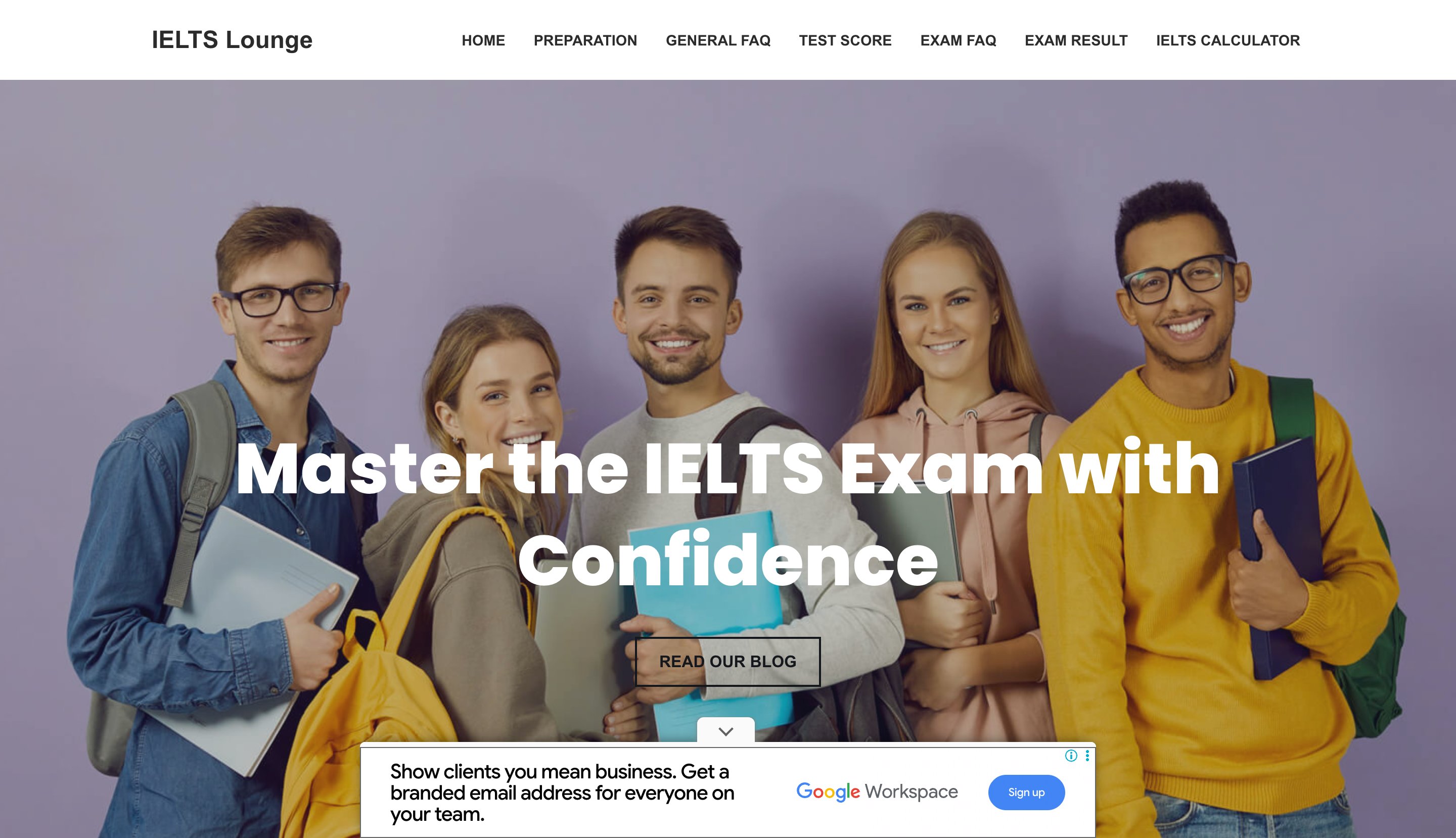 Ieltslounge calculator-tool programmatic SEO template - 0 monthly traffic