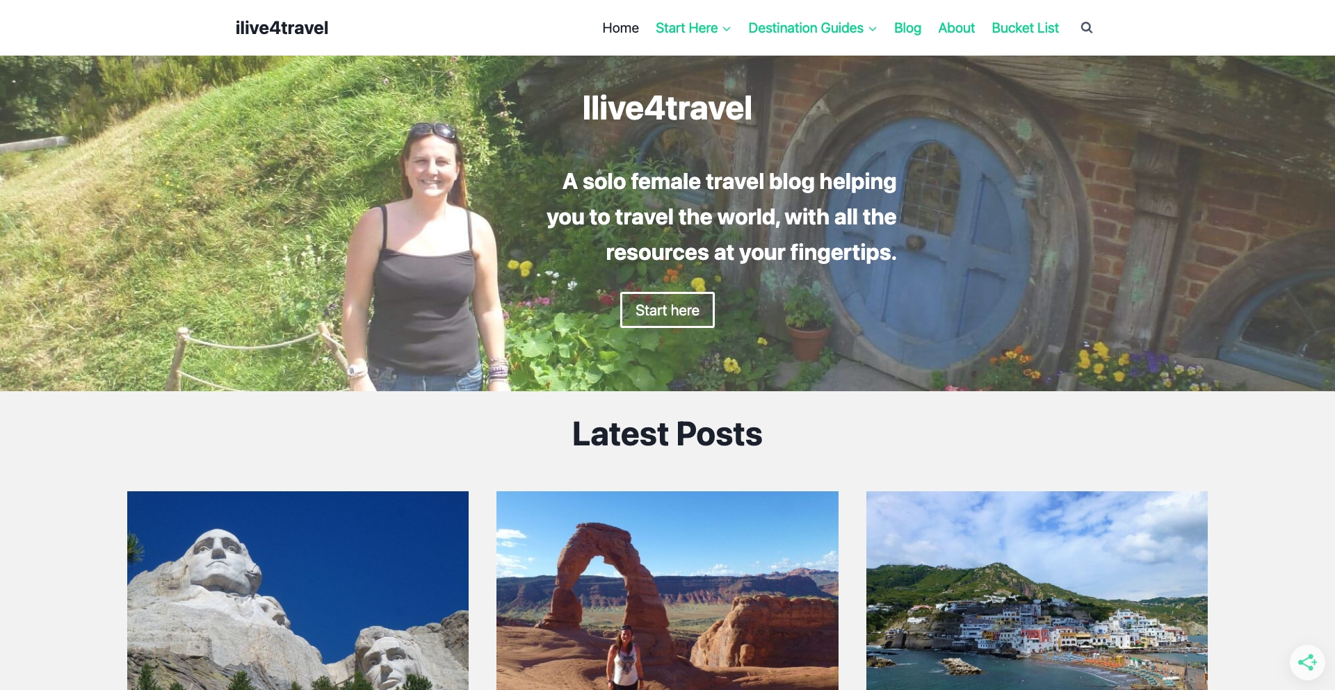 Ilive4Travel content programmatic SEO template - 658 monthly traffic