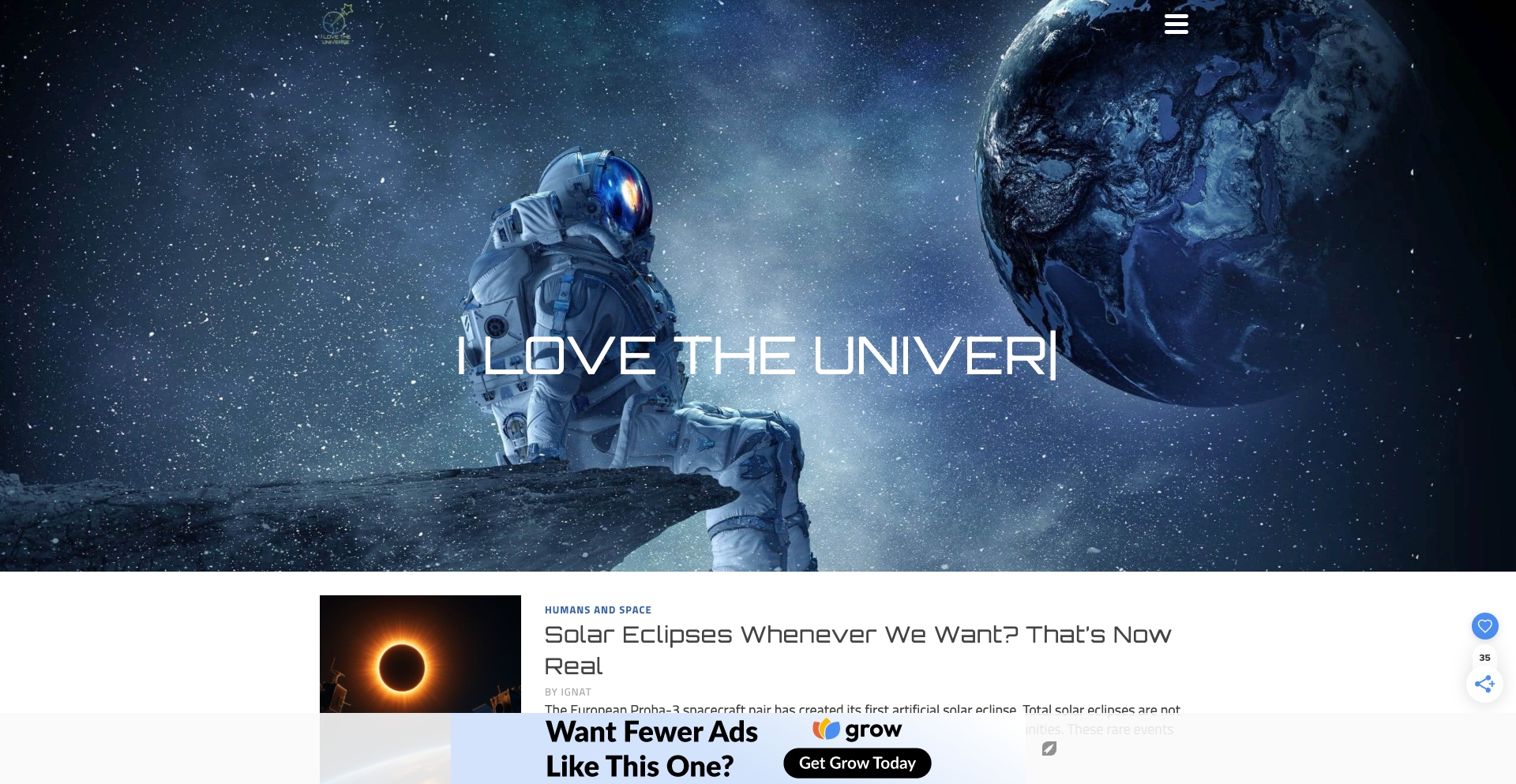 ilovetheuniverse.com entity-database programmatic SEO template - 10K+ monthly traffic