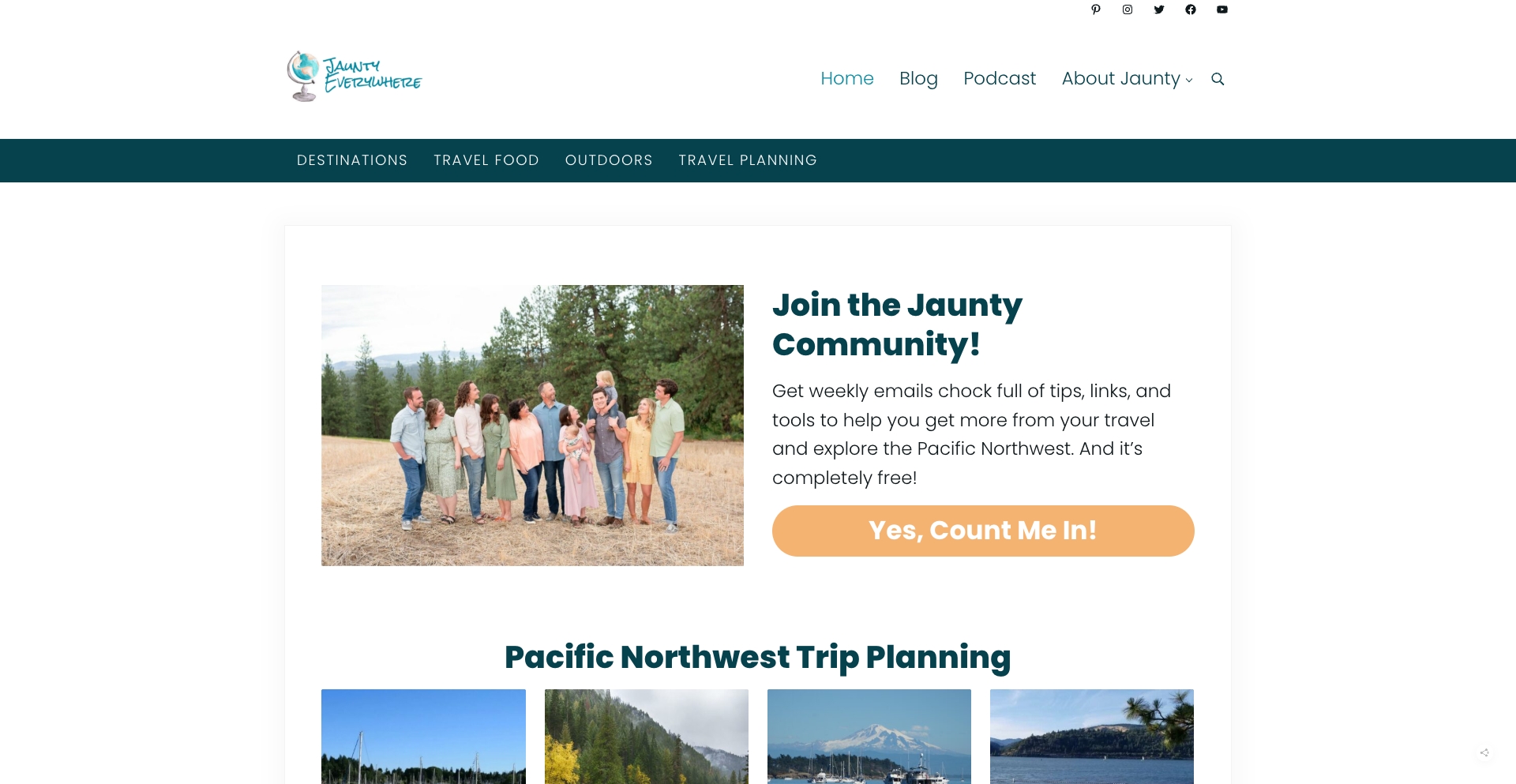 Jauntyeverywhere content programmatic SEO template - 781 monthly traffic