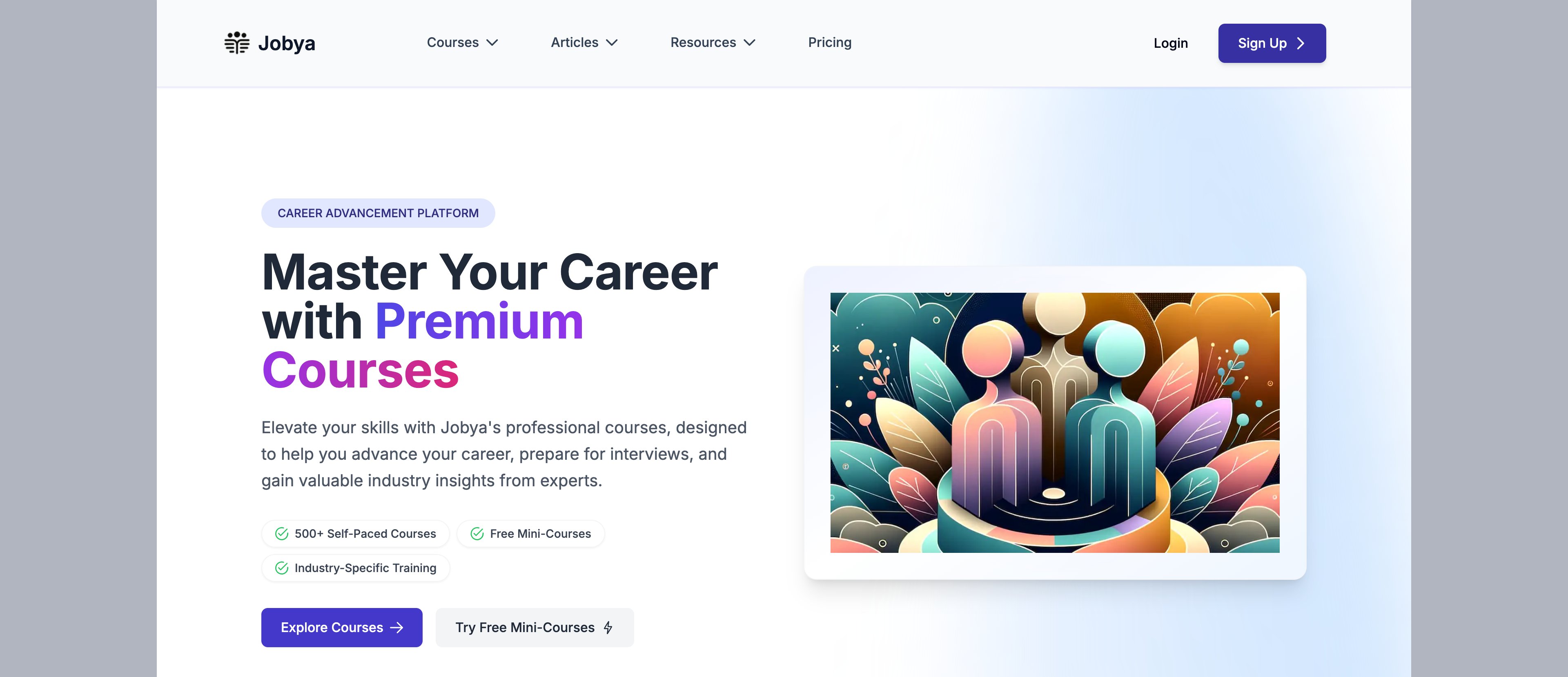 Jobya content programmatic SEO template - 27 monthly traffic