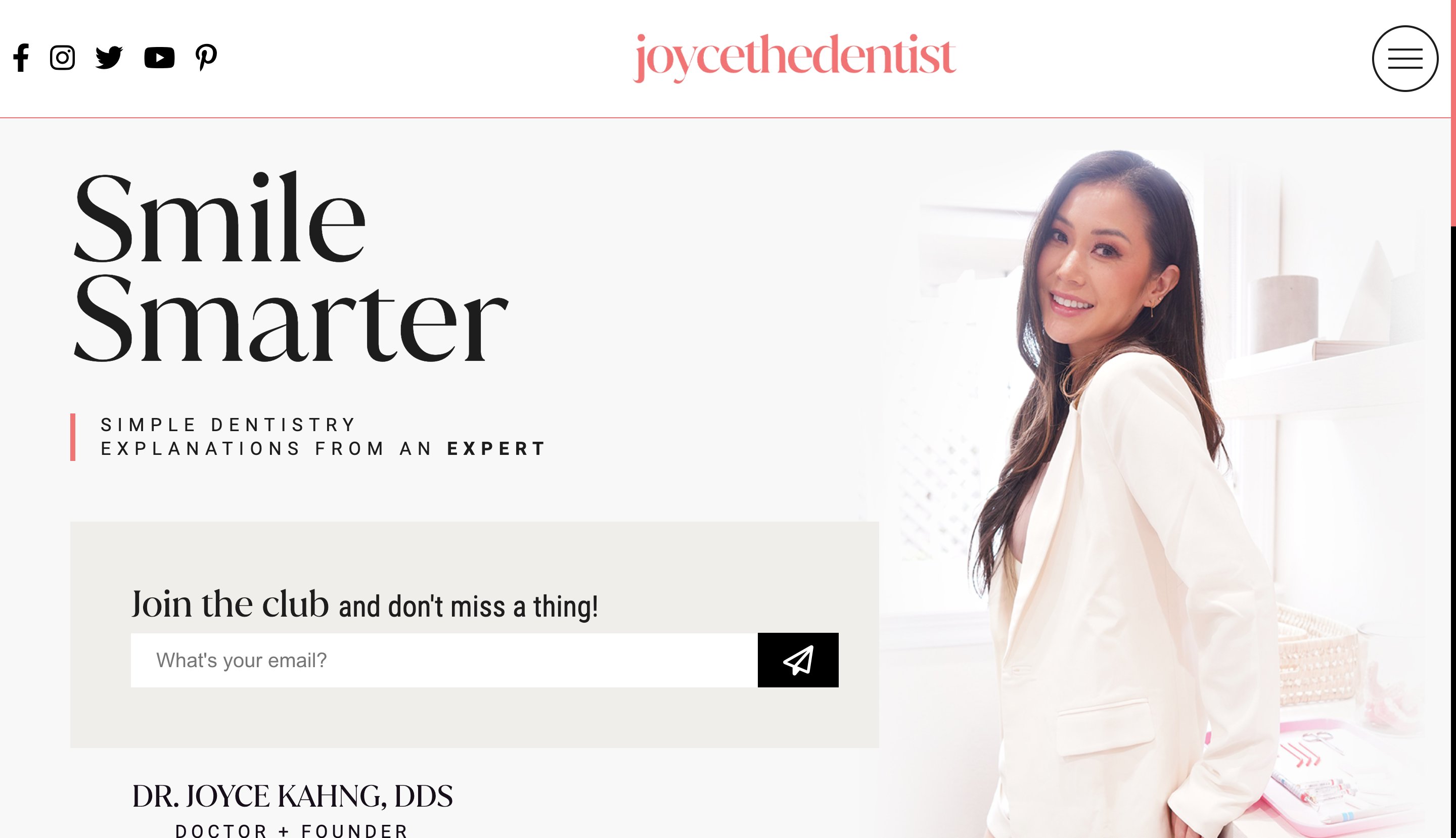 Joycethedentist content programmatic SEO template - 1355 monthly traffic