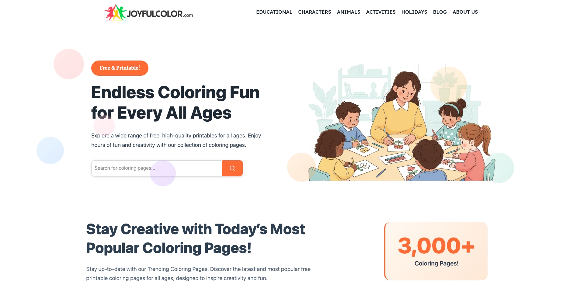 Joyful Color entity-database programmatic SEO template - 2.3K monthly traffic