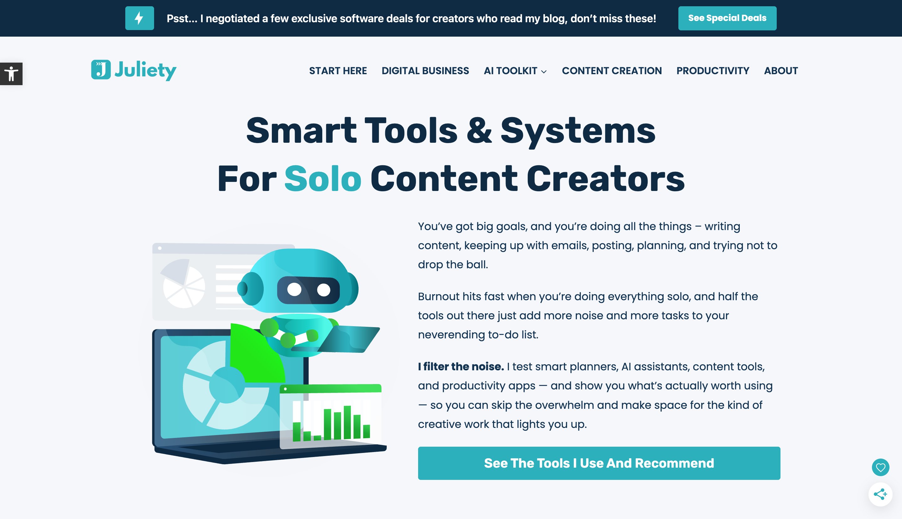 Juliety content programmatic SEO template - 276 monthly traffic