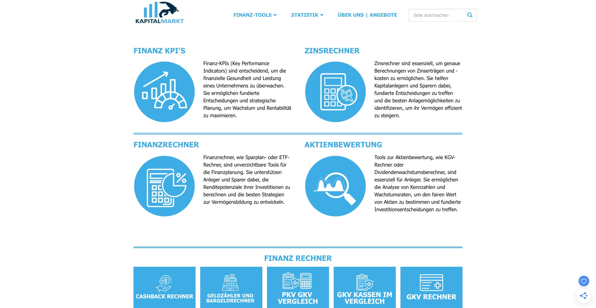 - kapitalmarkt.org tool programmatic SEO template - 1811 monthly traffic