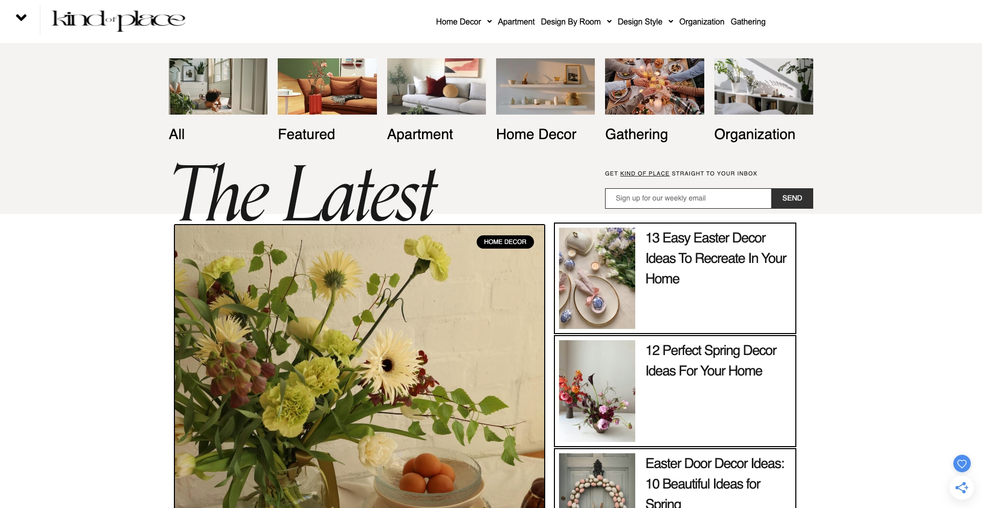 Kindofplace content programmatic SEO template - 0 monthly traffic
