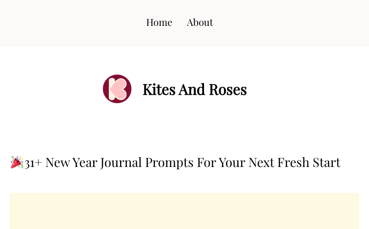 Kitesandrosescom content programmatic SEO template - 0 monthly traffic