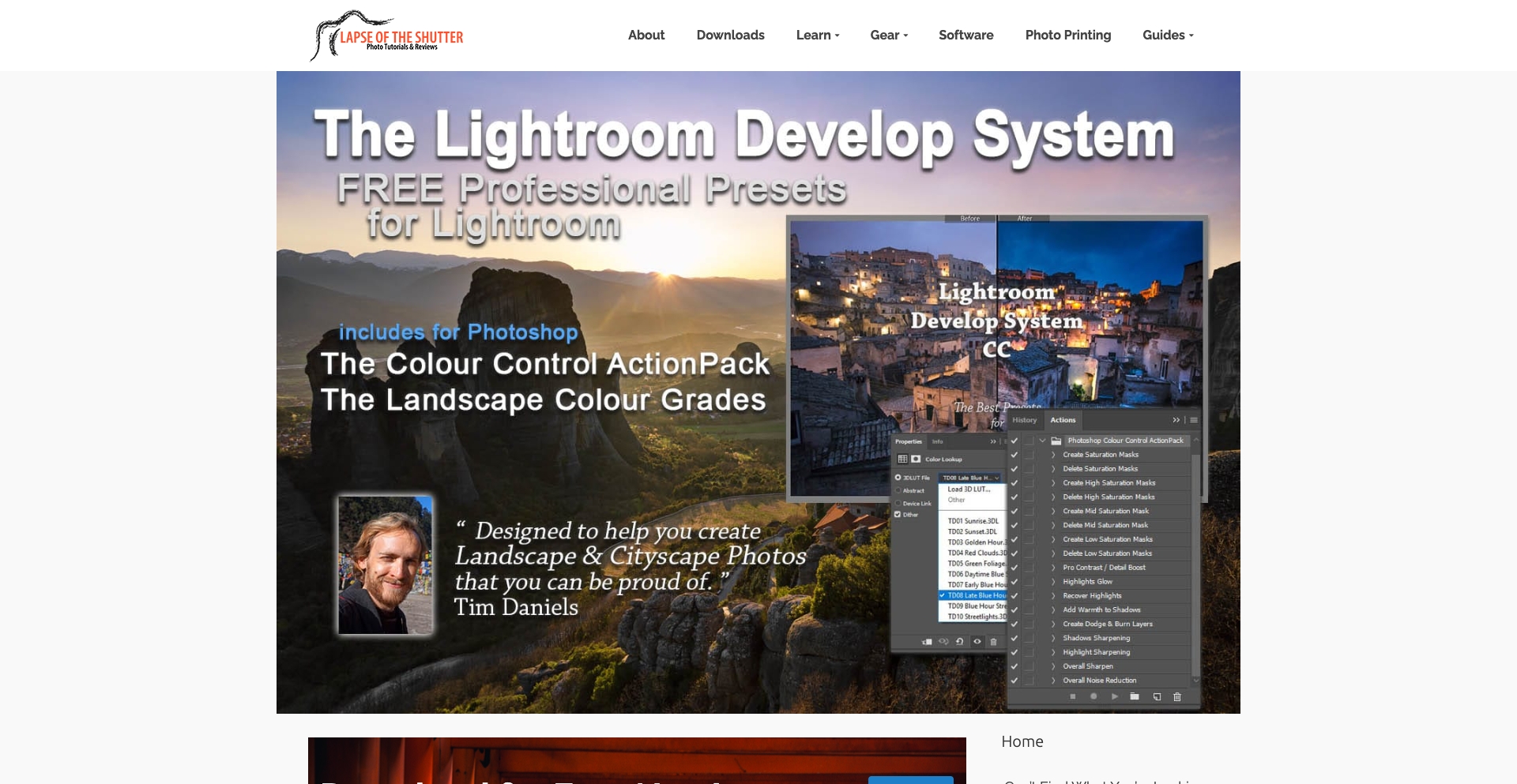 Lapseoftheshutter content programmatic SEO template - 121 monthly traffic