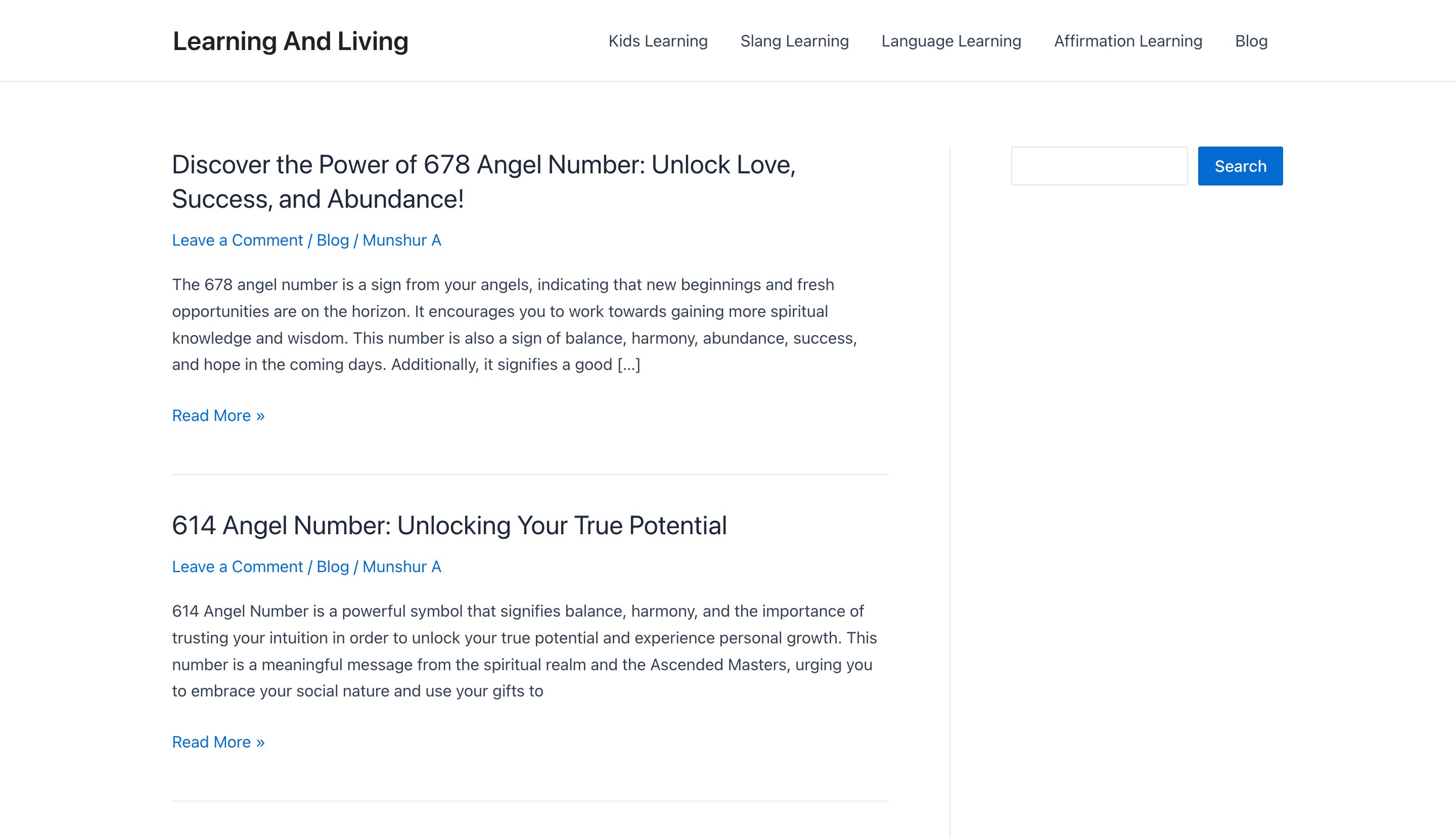 learningandliving.net entity-database programmatic SEO template - 0 monthly traffic