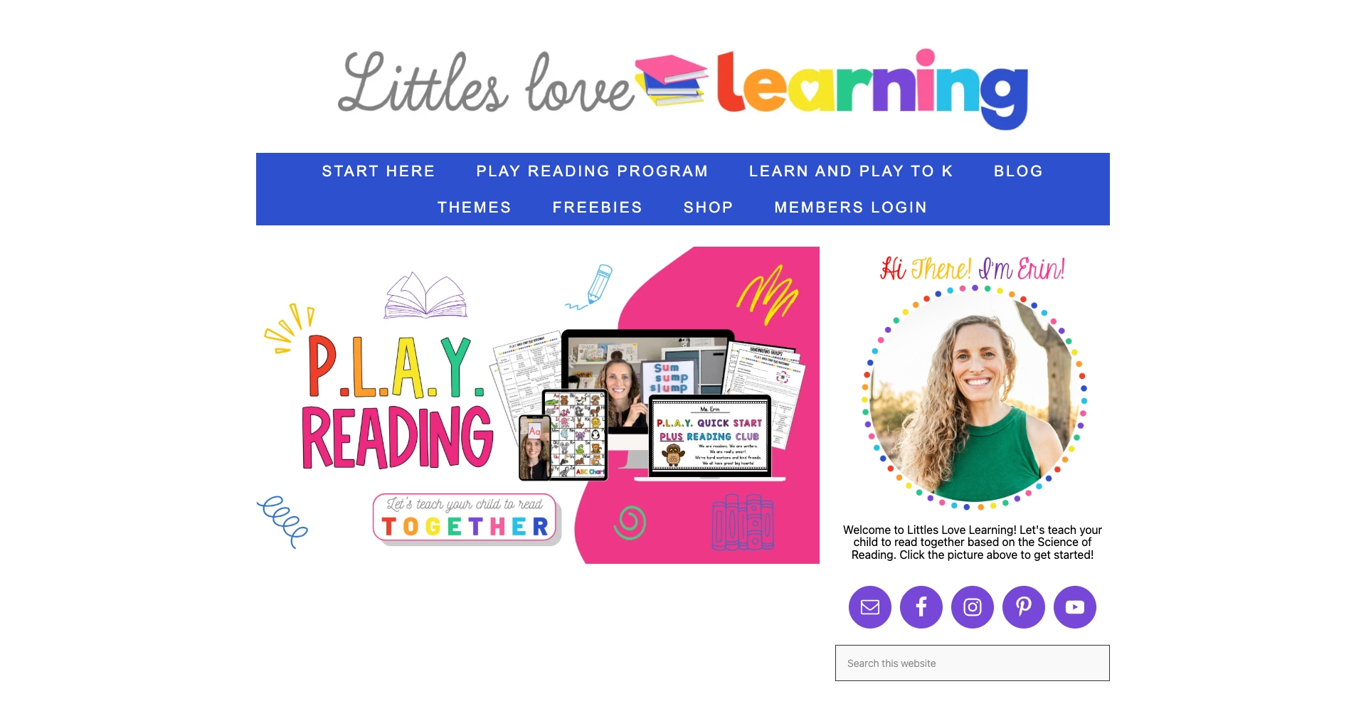 Littles Love Learning theme-education programmatic SEO template - 1.4K monthly traffic