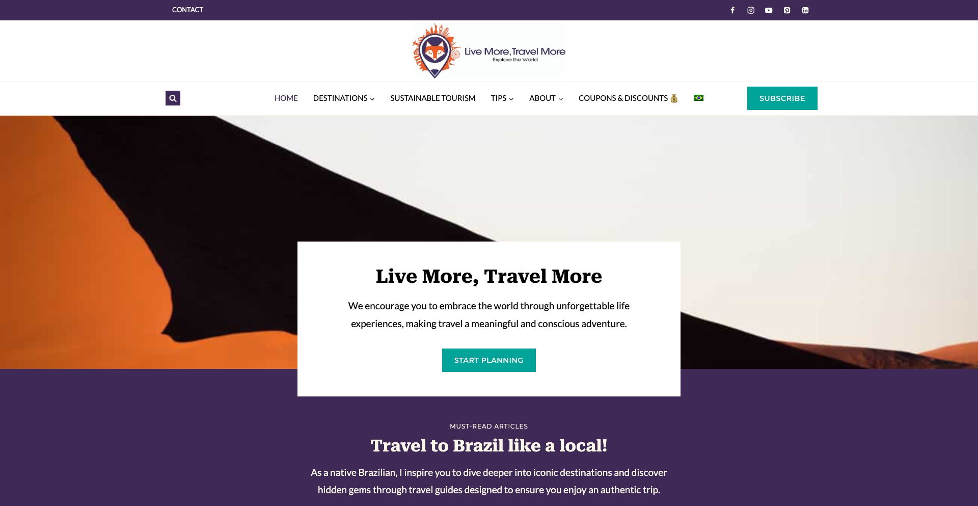 Live More, Travel More location-data programmatic SEO template - 15471 monthly traffic