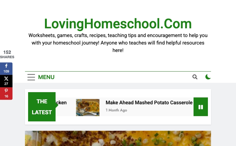 Lovinghomeschool content programmatic SEO template - 3971 monthly traffic