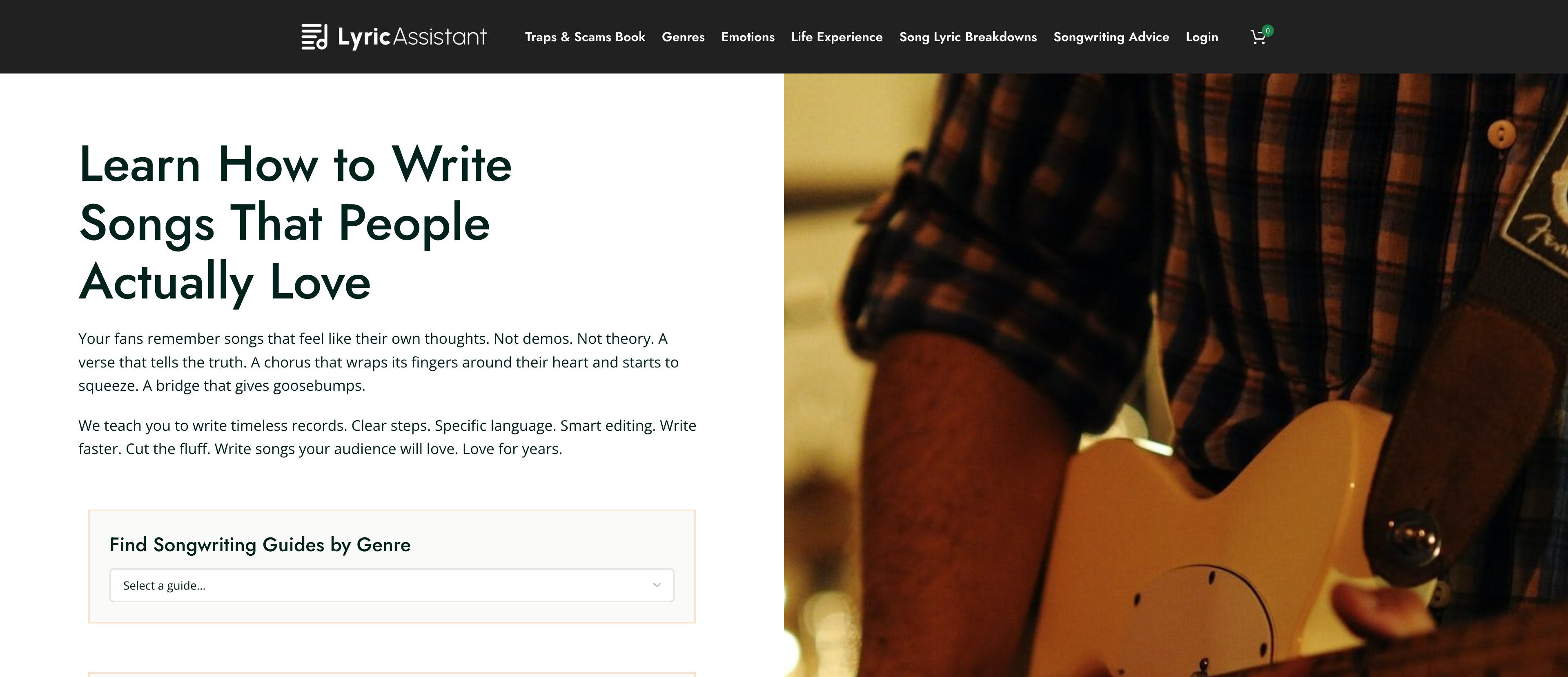 Lyricassistant content programmatic SEO template - 96 monthly traffic