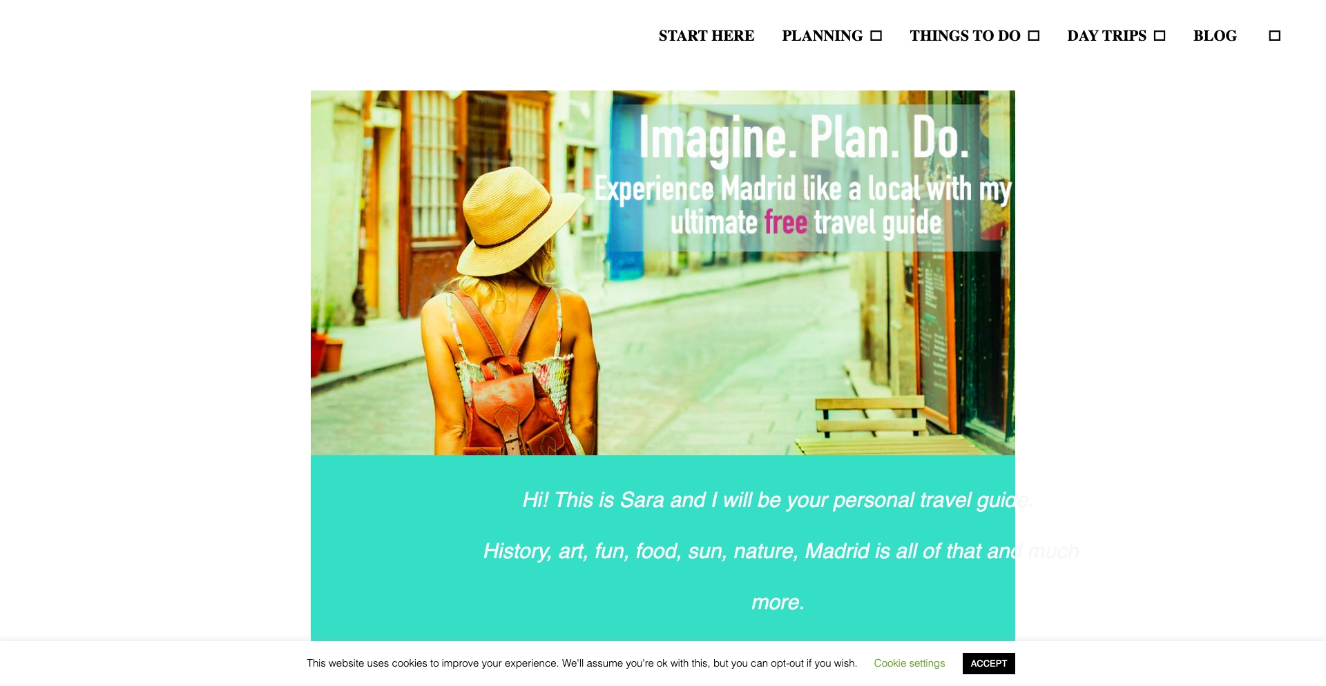 Madridtraveling content programmatic SEO template - 40 monthly traffic