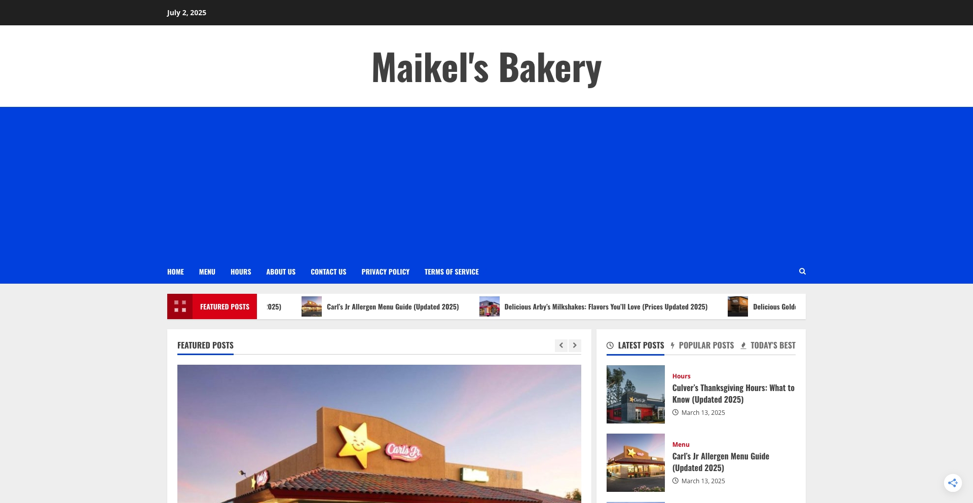 maikelsbakery.com location-data programmatic SEO template - 10K+ monthly traffic