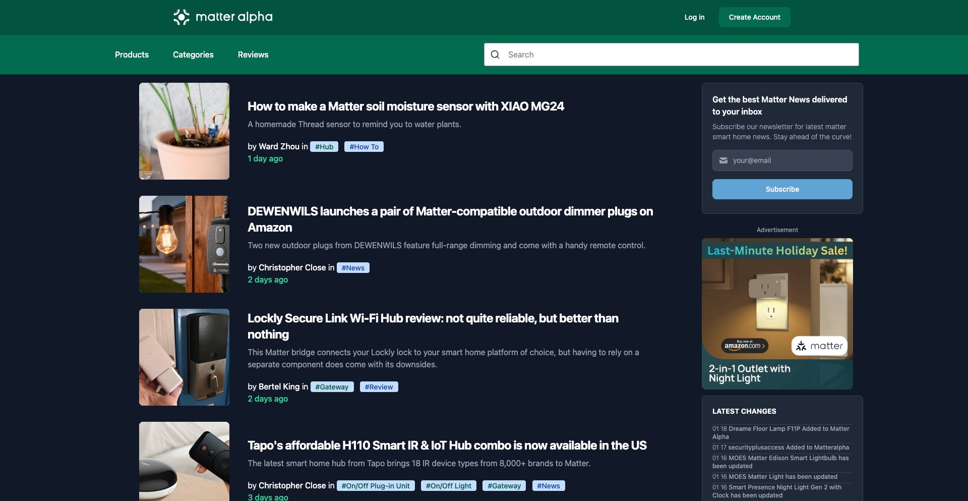 Matter Alpha product-database programmatic SEO template - 2.4K monthly traffic