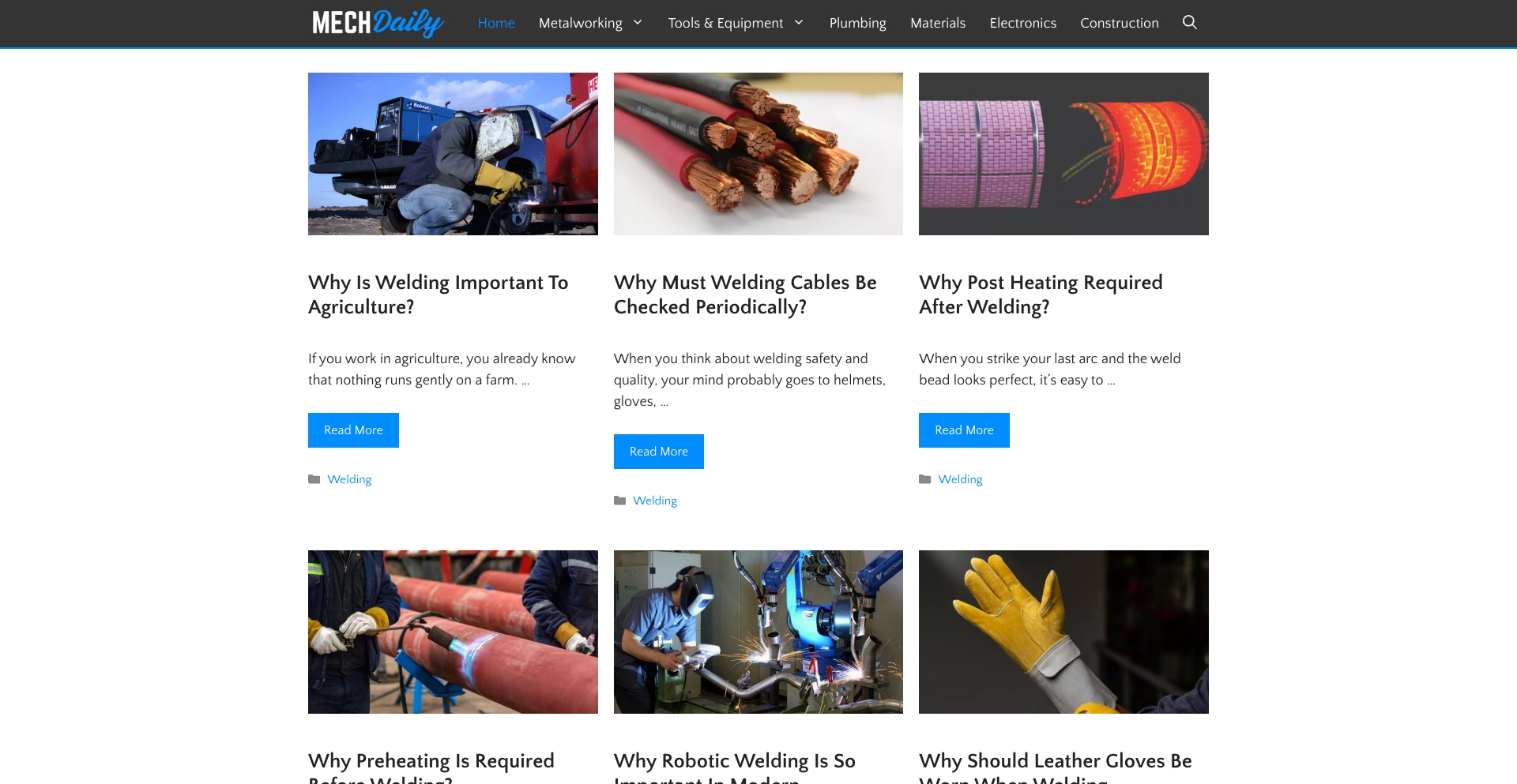 Mechdaily content programmatic SEO template - 5214 monthly traffic